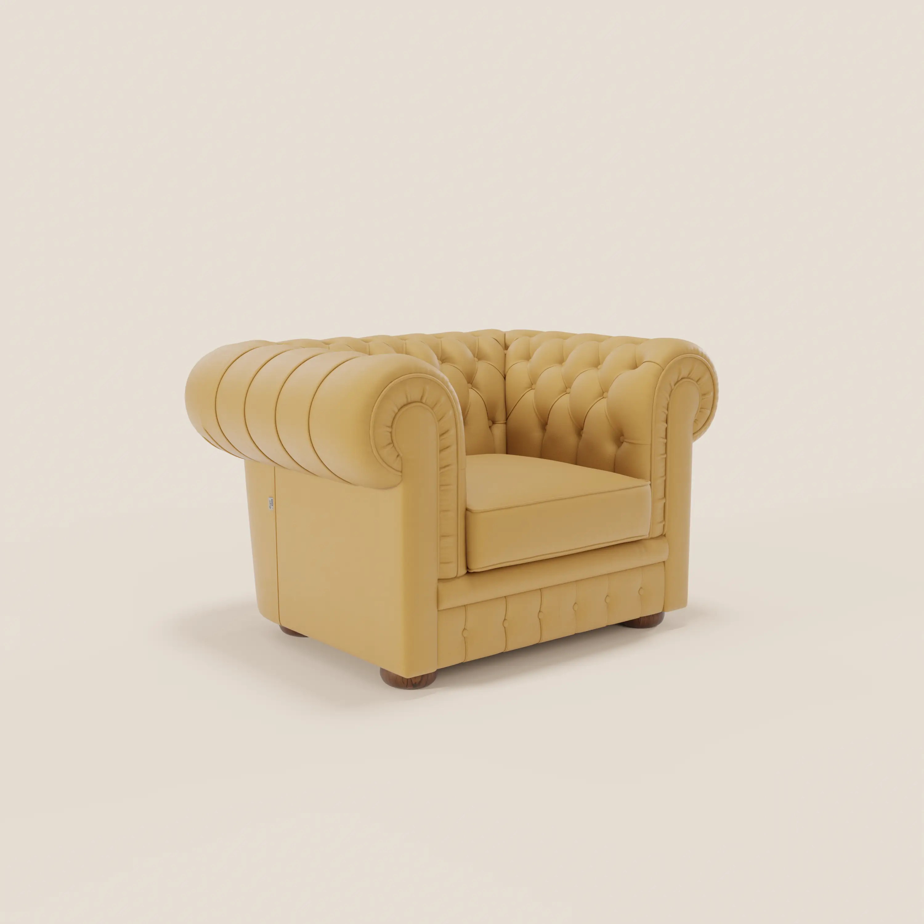 Chester Fauteuil en véritable cuir avec capitonné artisanal - Image 66