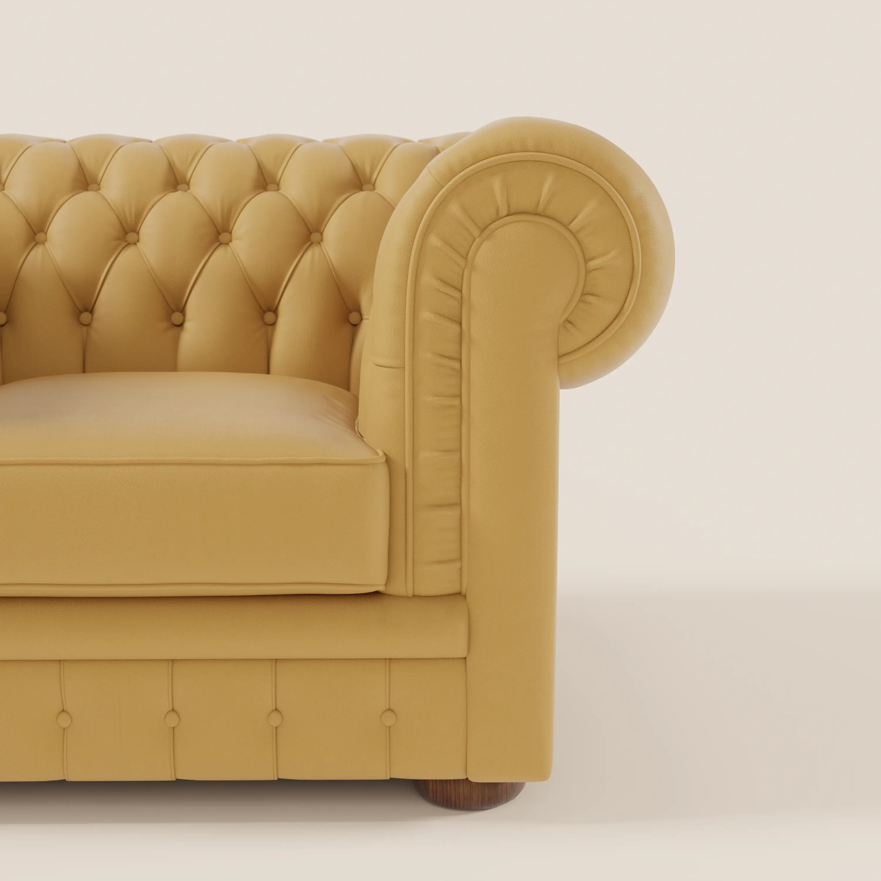 Chester Fauteuil en véritable cuir avec capitonné artisanal - Image 68