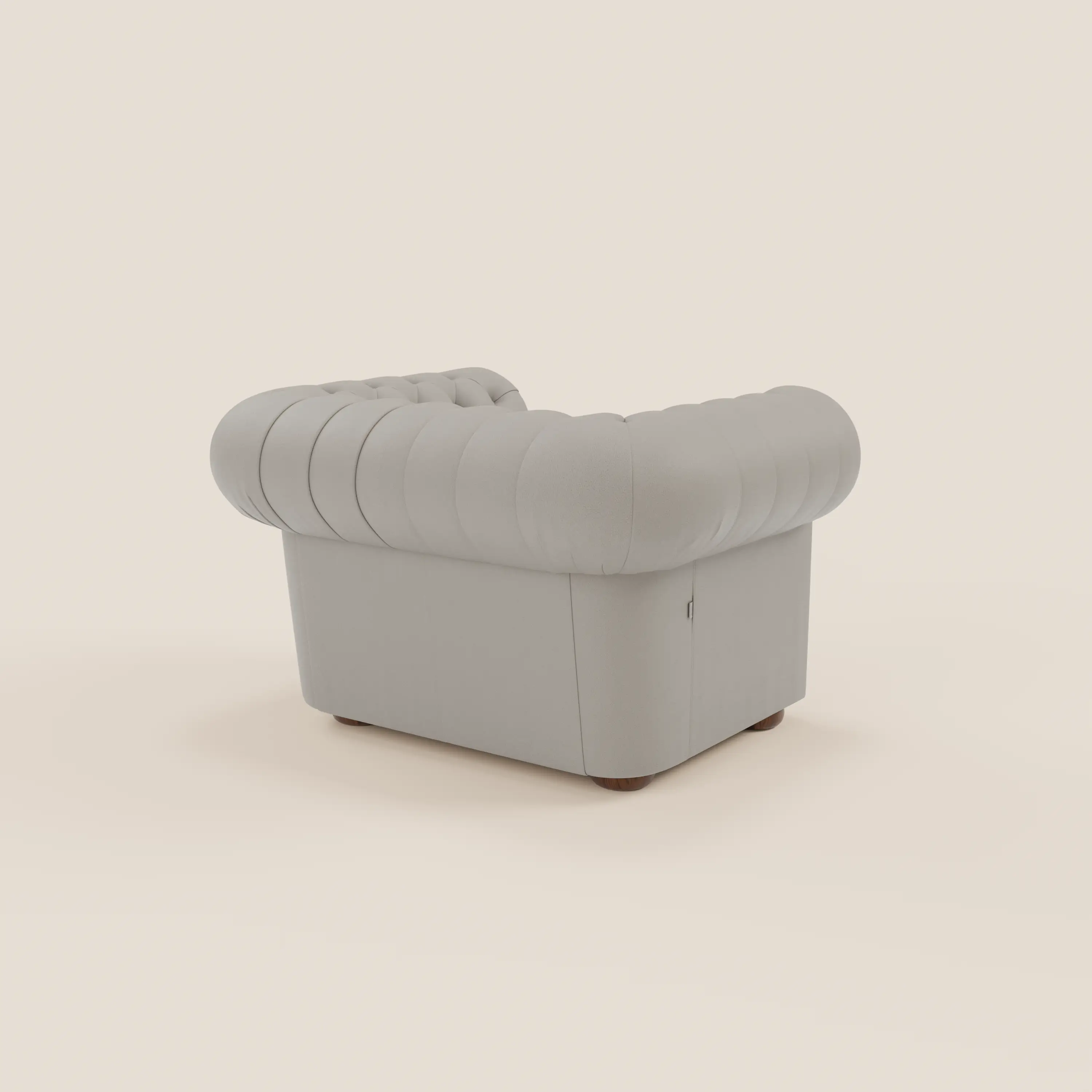 Chester Fauteuil en véritable cuir avec capitonné artisanal - Image 7