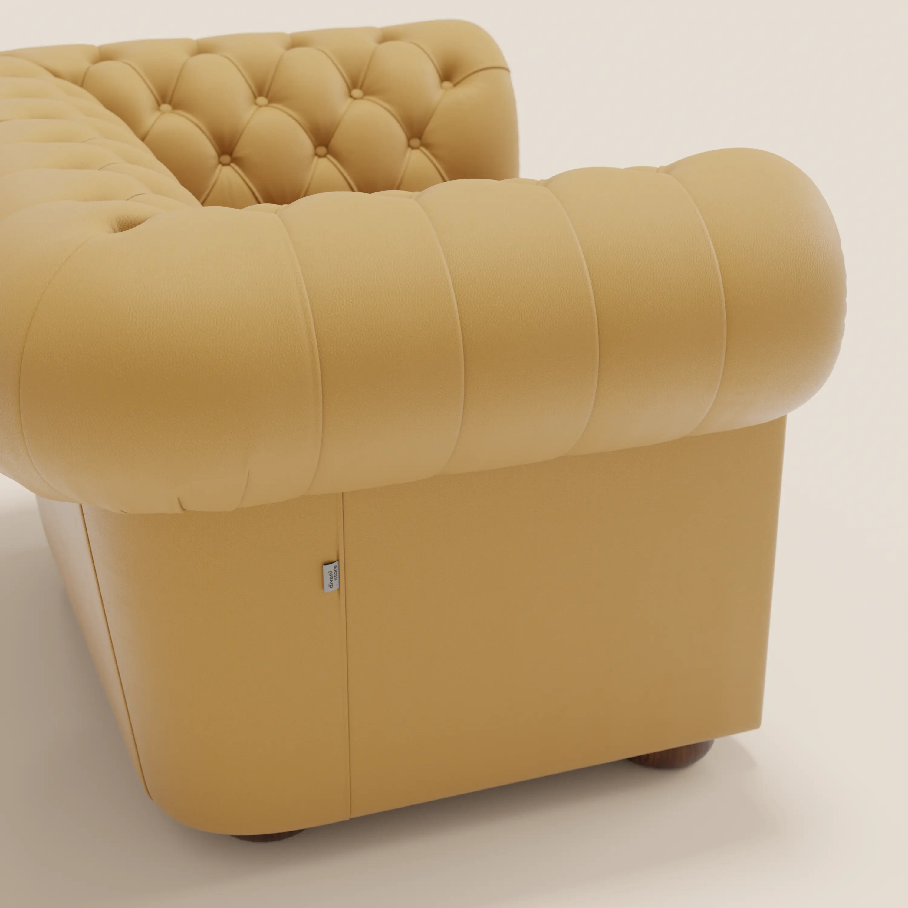 Chester Fauteuil en véritable cuir avec capitonné artisanal - Image 71