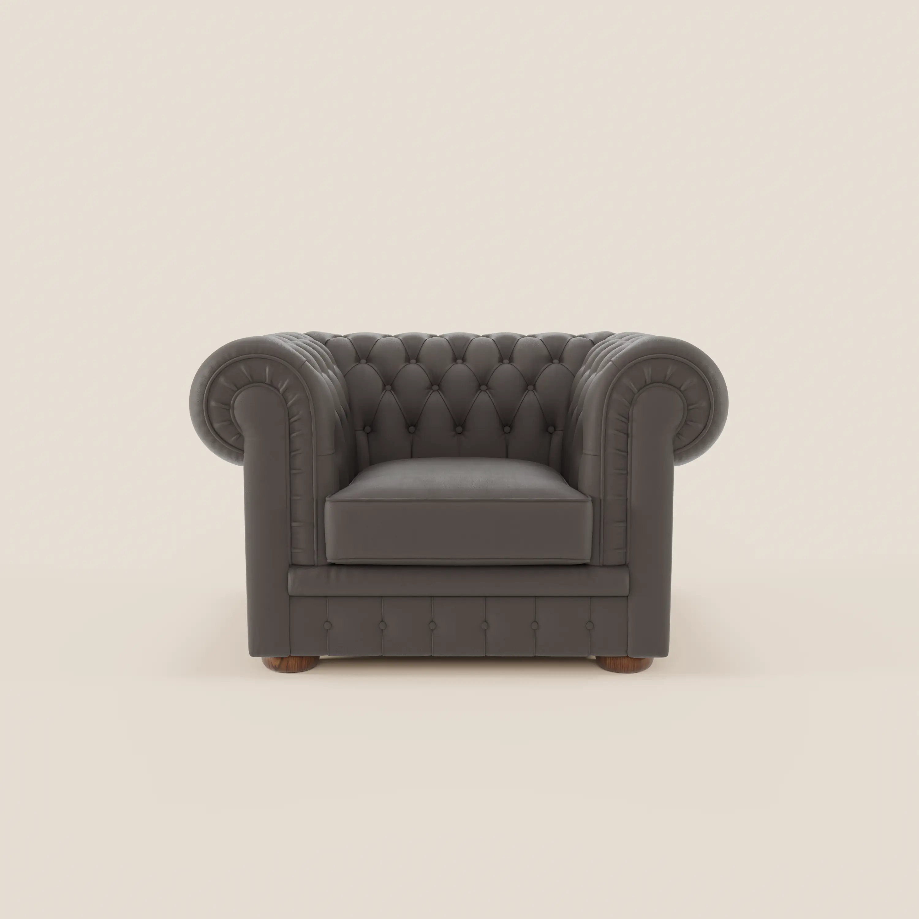 Chester Fauteuil en véritable cuir avec capitonné artisanal - Image 74