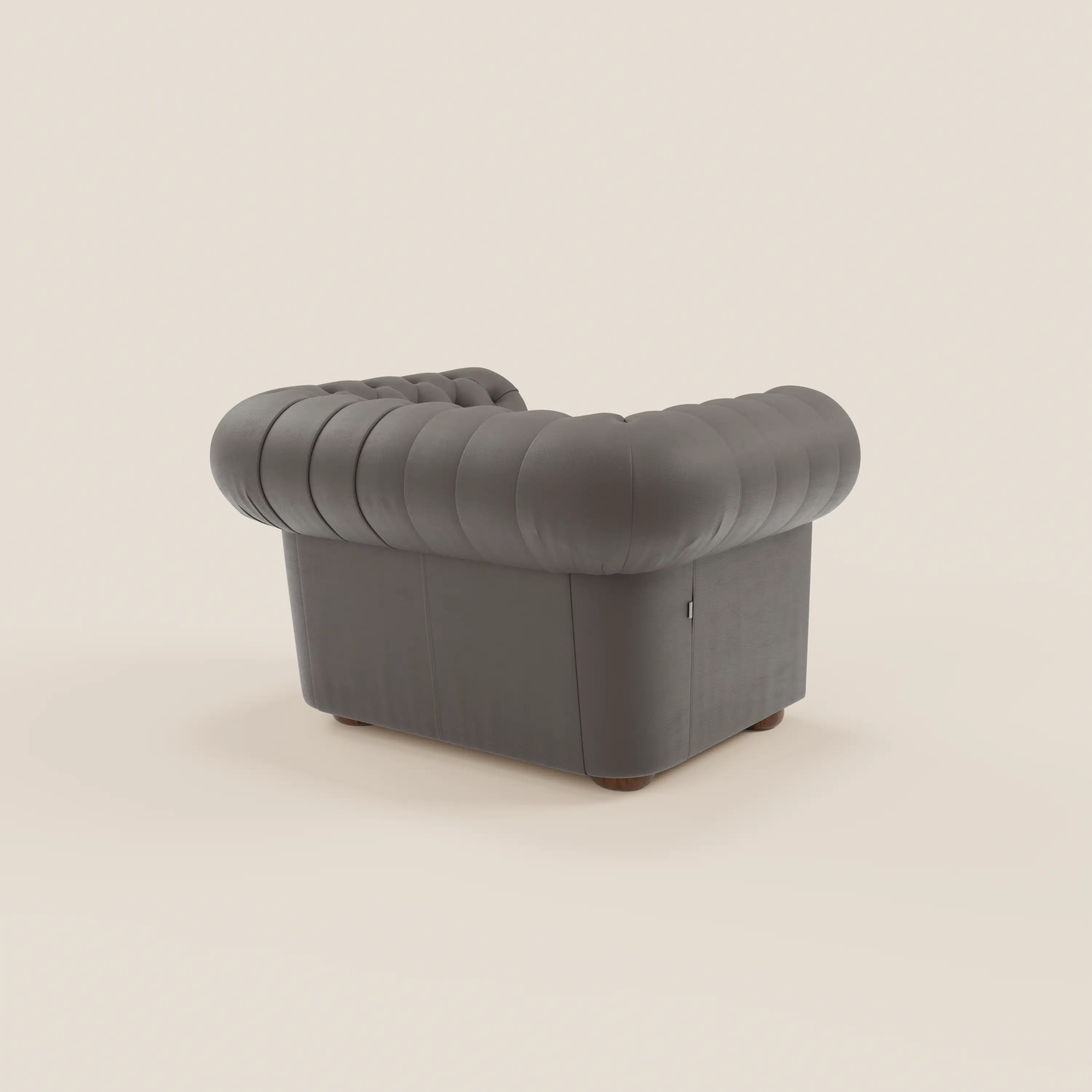 Chester Fauteuil en véritable cuir avec capitonné artisanal - Image 79