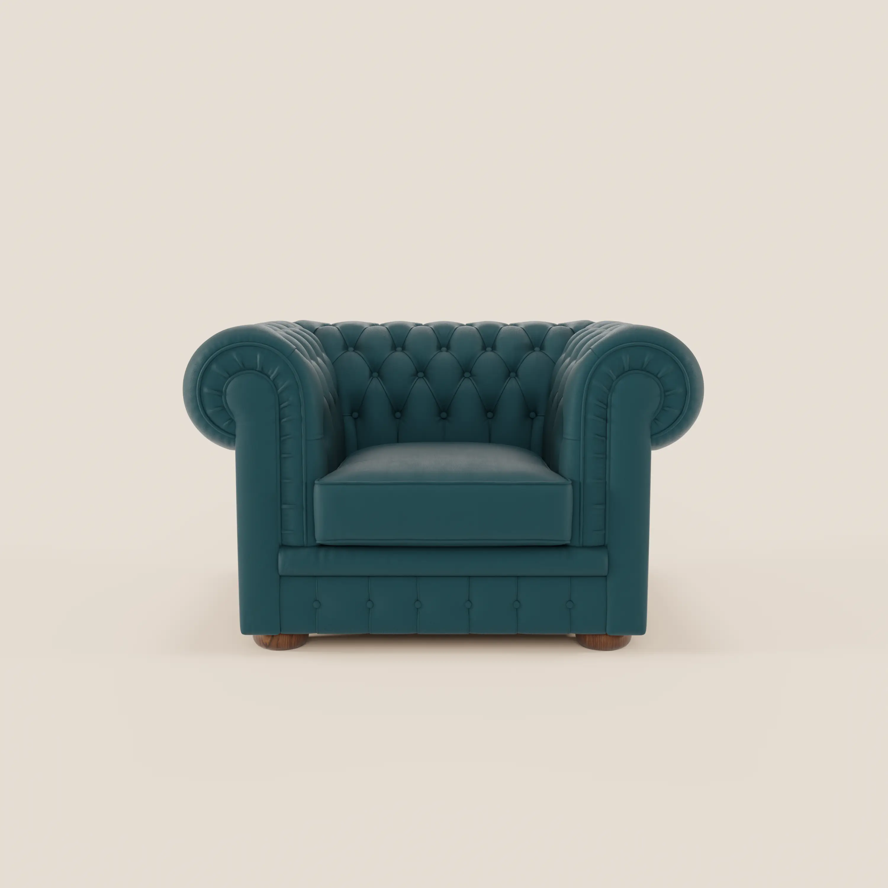 Chester Fauteuil en véritable cuir avec capitonné artisanal - Image 83