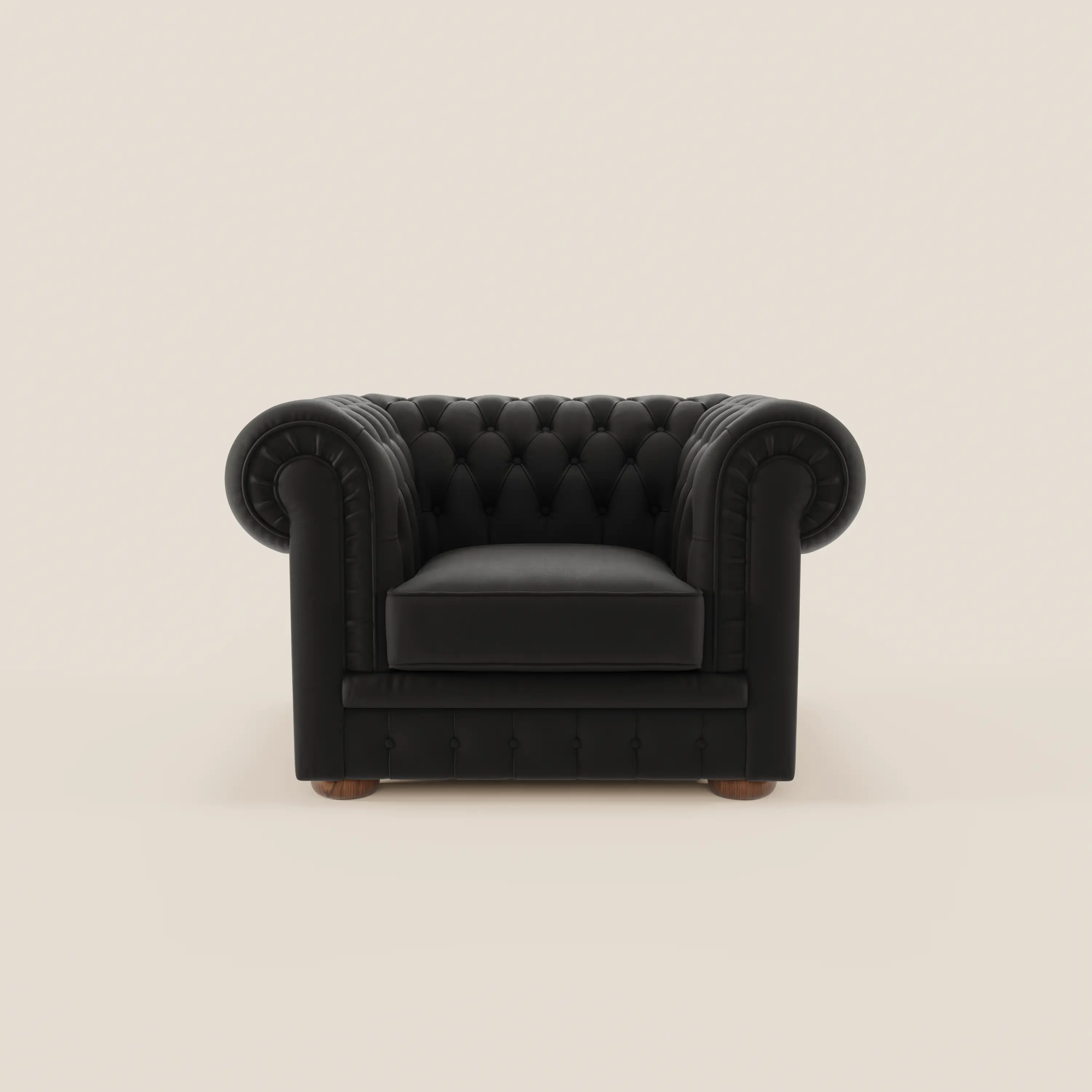 Chester Fauteuil en véritable cuir avec capitonné artisanal - Image 92