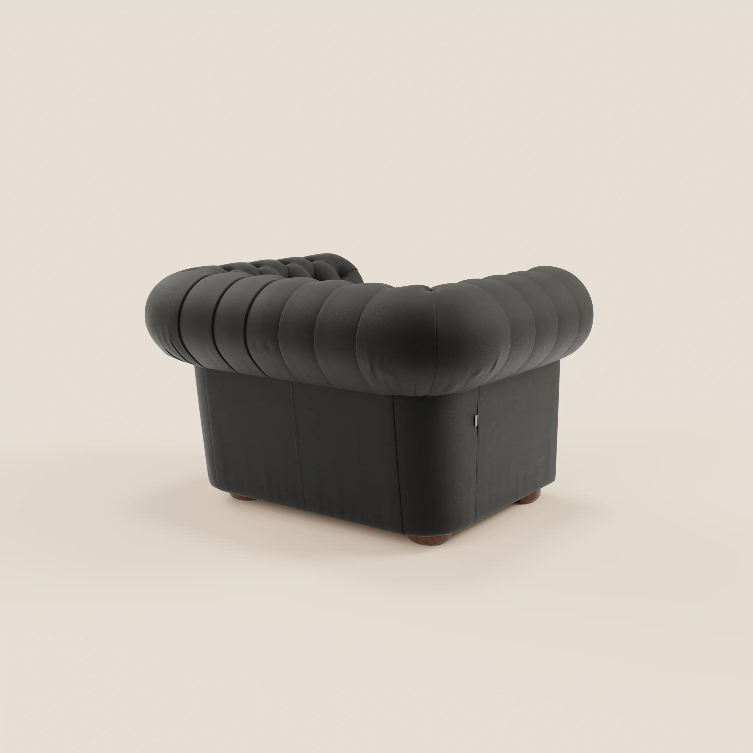Chester Fauteuil en véritable cuir avec capitonné artisanal - Image 97
