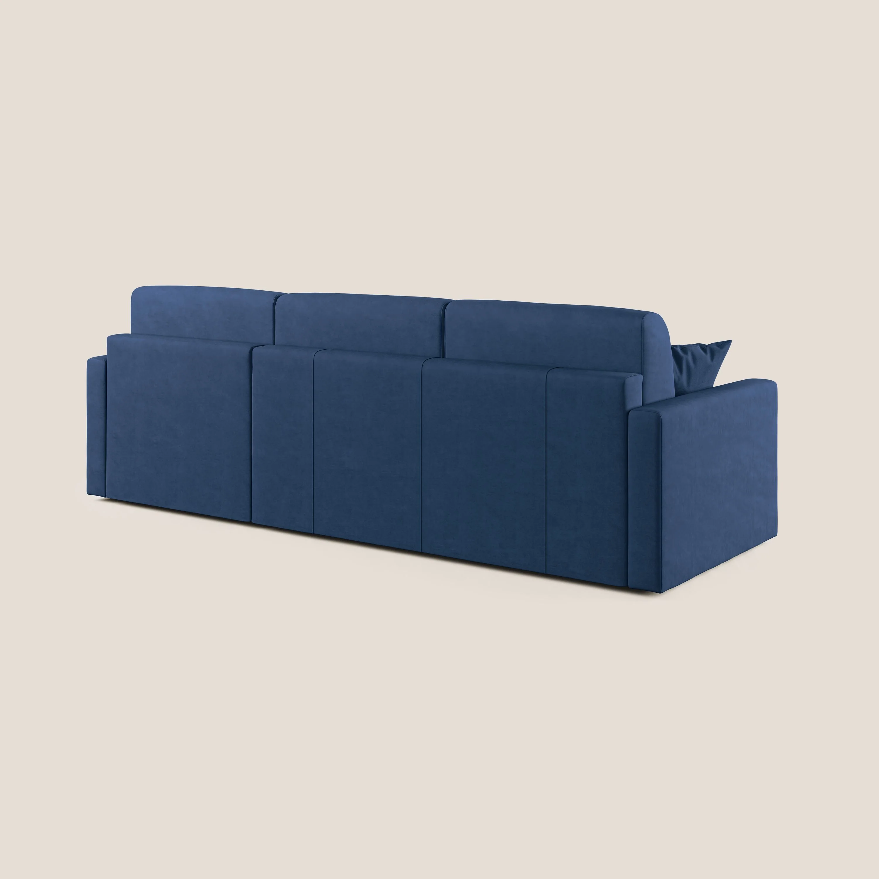 Chris canapé d'angle convertible en microfibre détachable T11 bleu - Image 4
