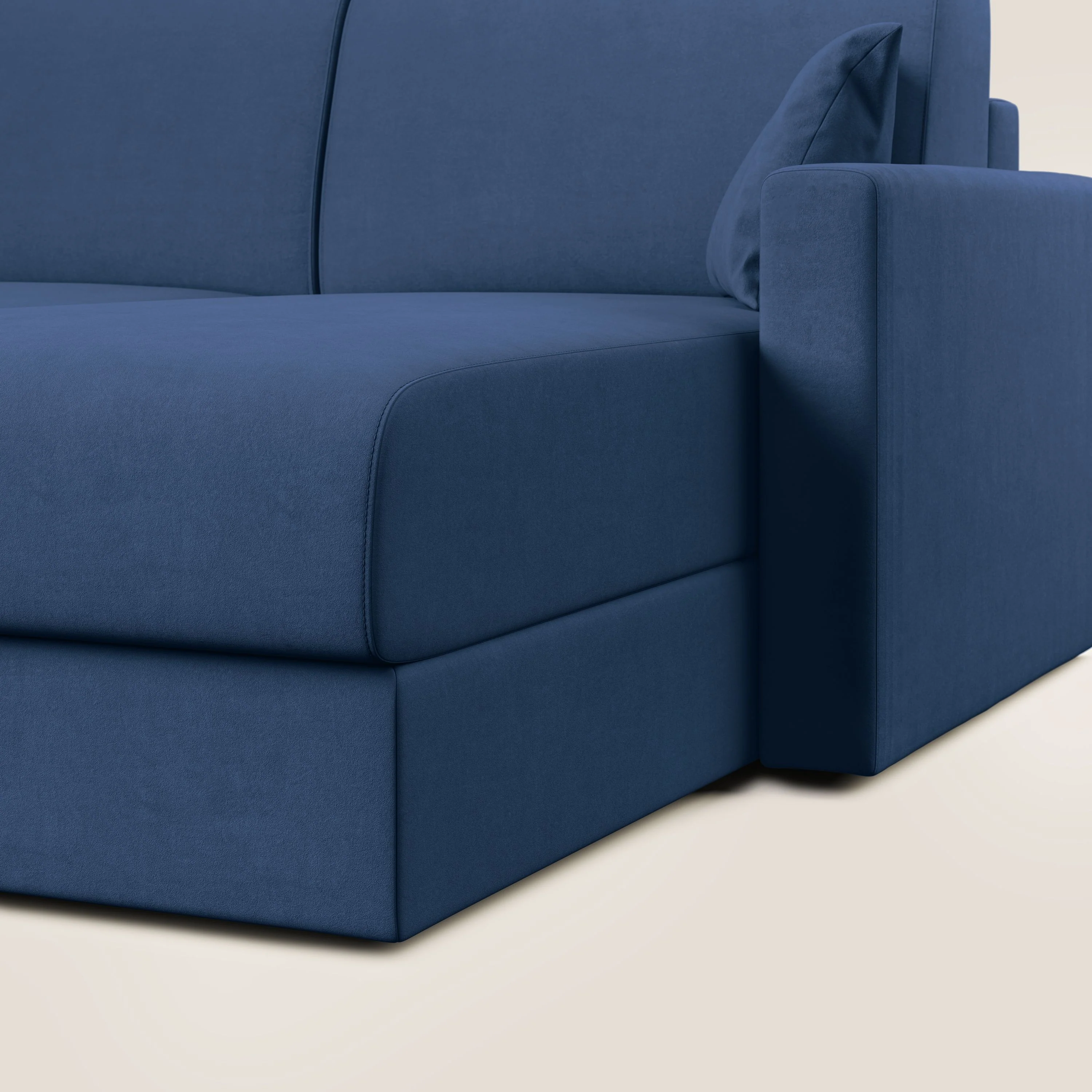 Chris canapé d'angle convertible en microfibre détachable T11 bleu - Image 7