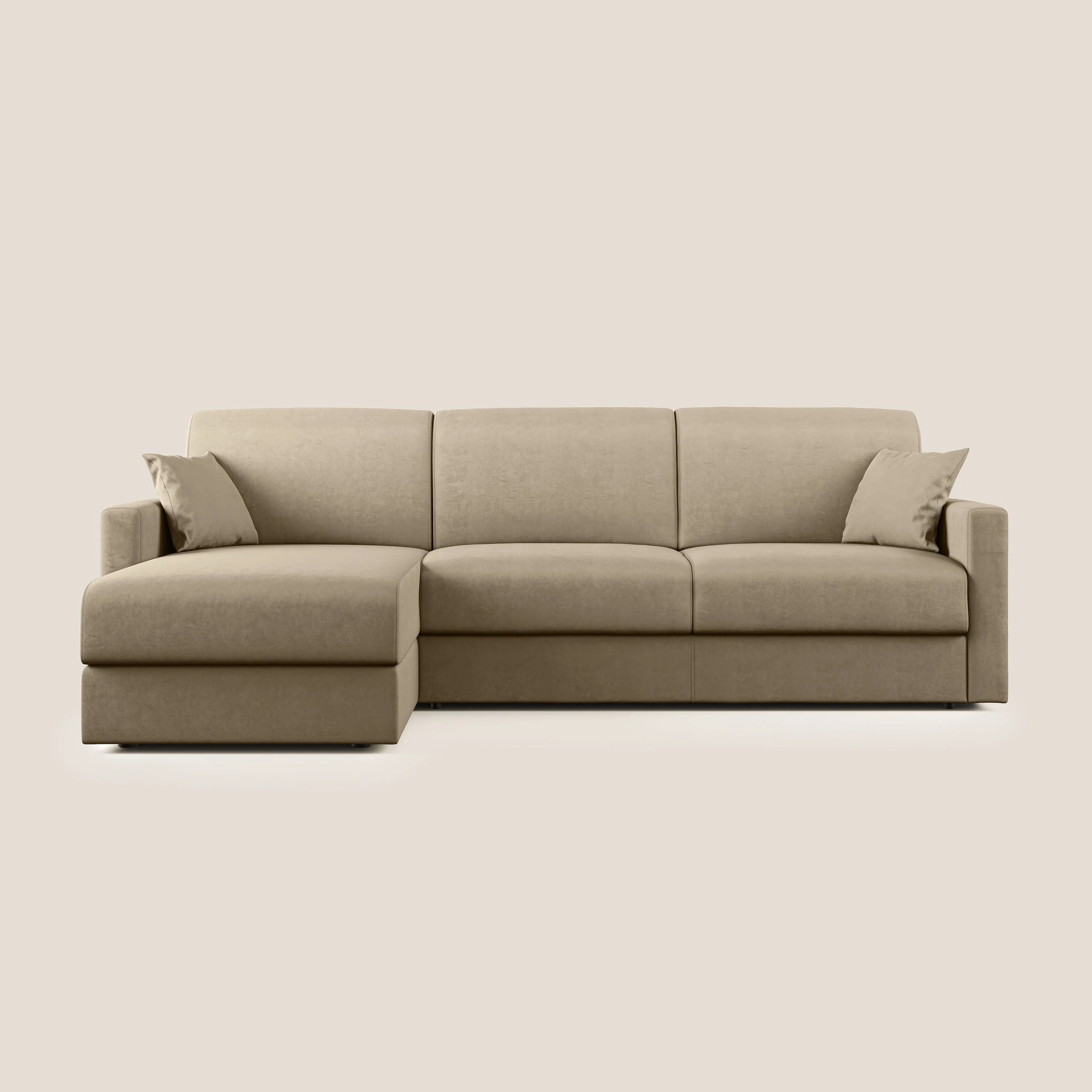 Chris canapé d'angle convertible en microfibre détachable T11 Taupe tortora - Image 8