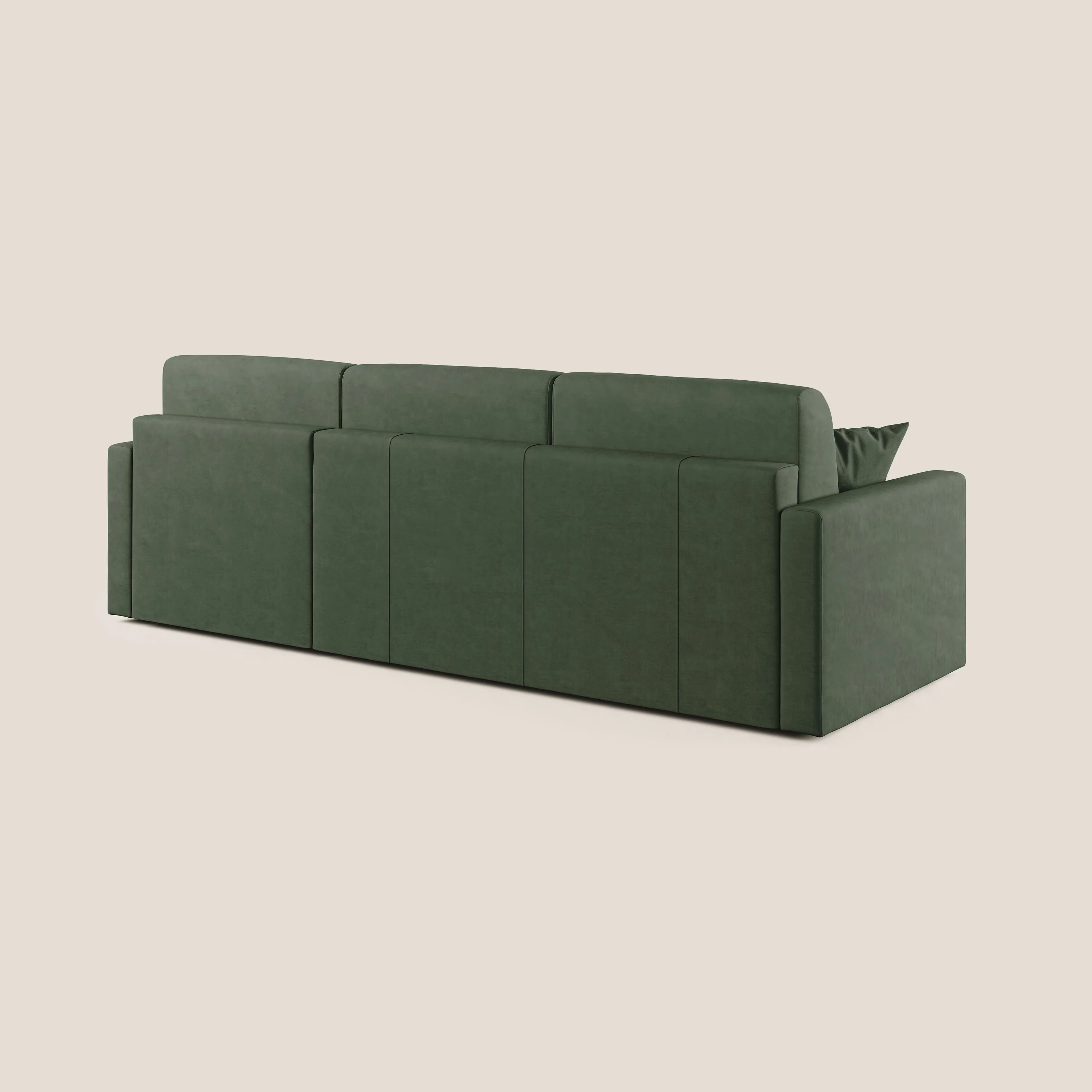 Chris canapé d'angle convertible en microfibre détachable T11 vert - Image 4