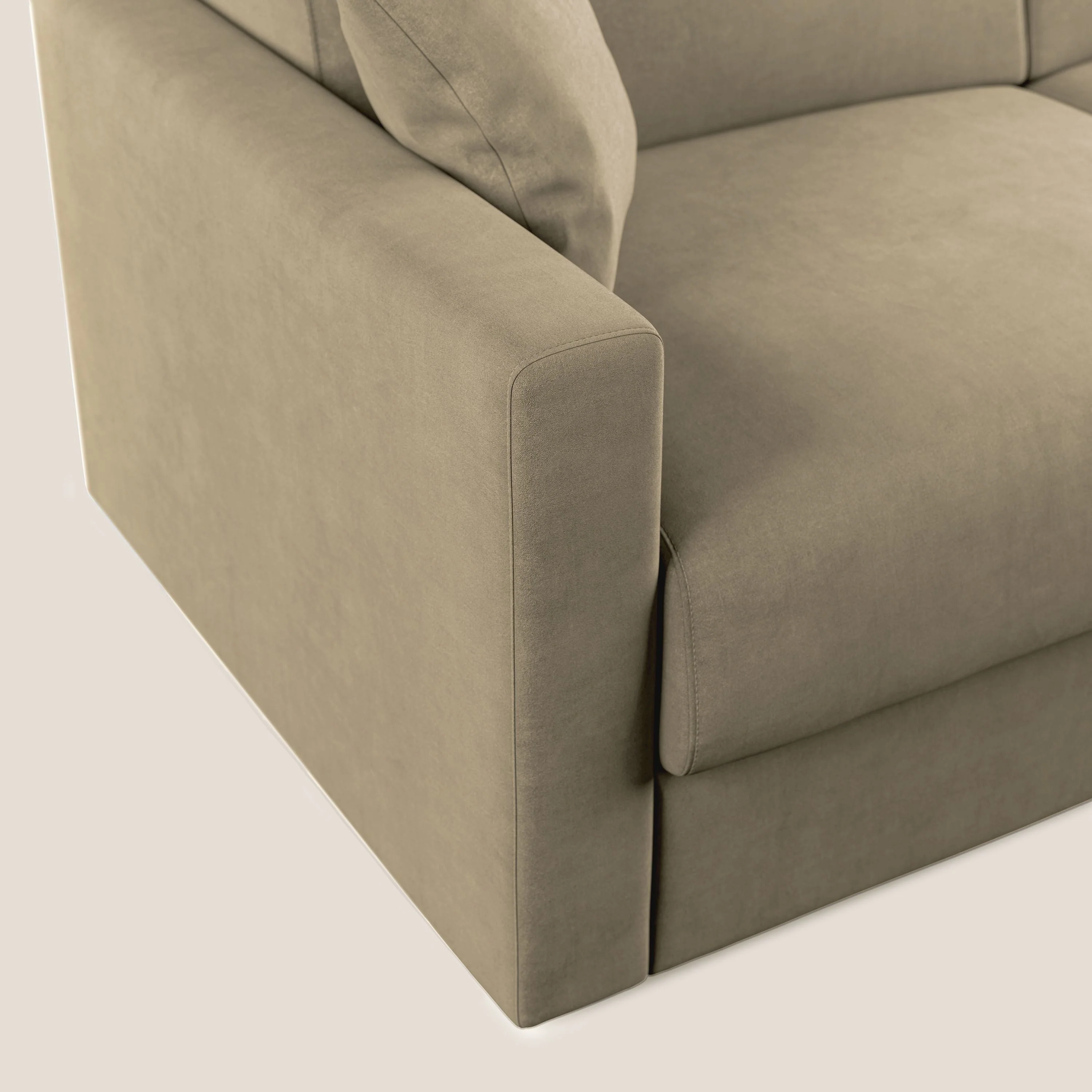 Chris canapé convertible en microfibre détachable T11 beige - Image 6