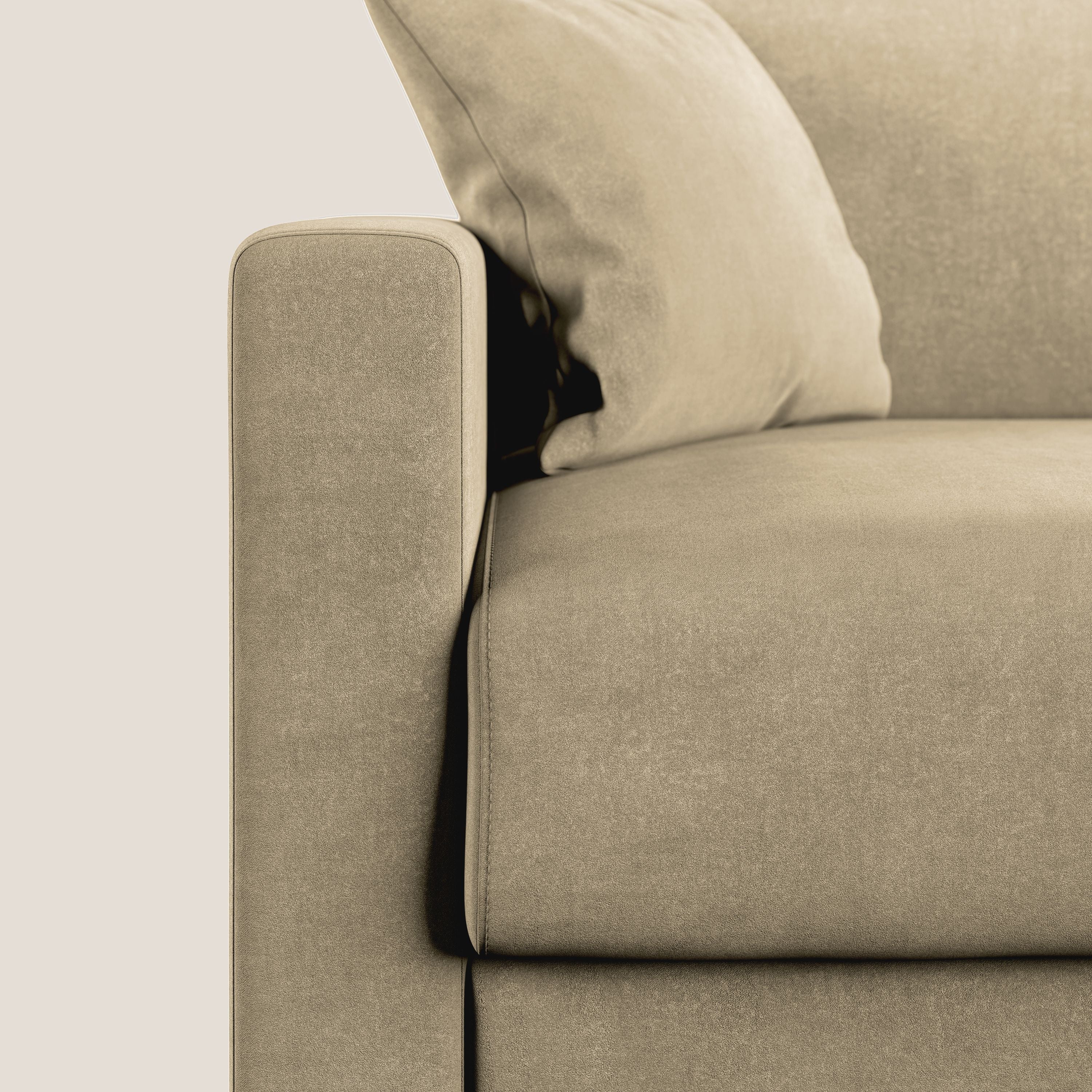 Chris canapé convertible en microfibre détachable T11 beige - Image 8