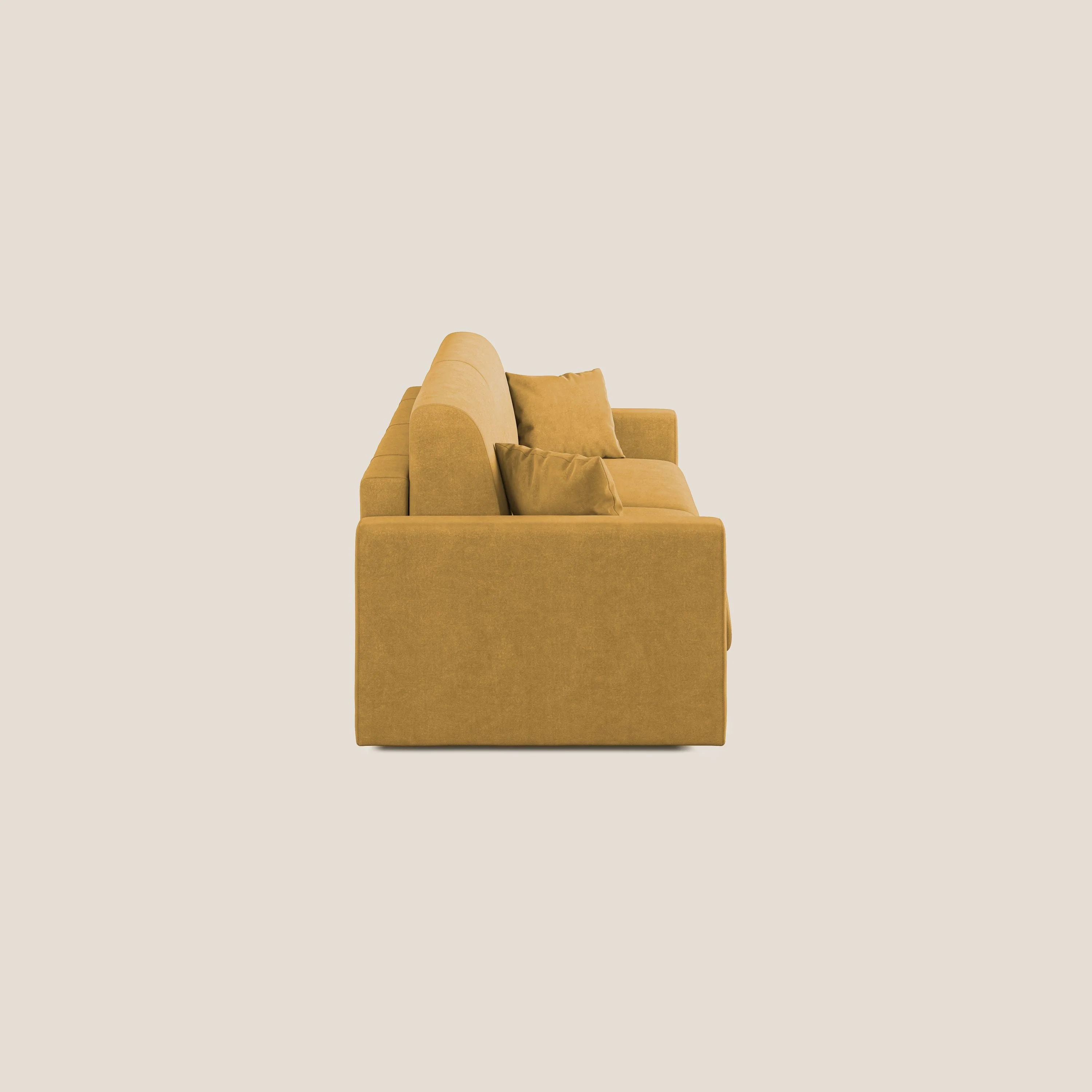 Chris canapé convertible en microfibre détachable T11 jaune - Image 4