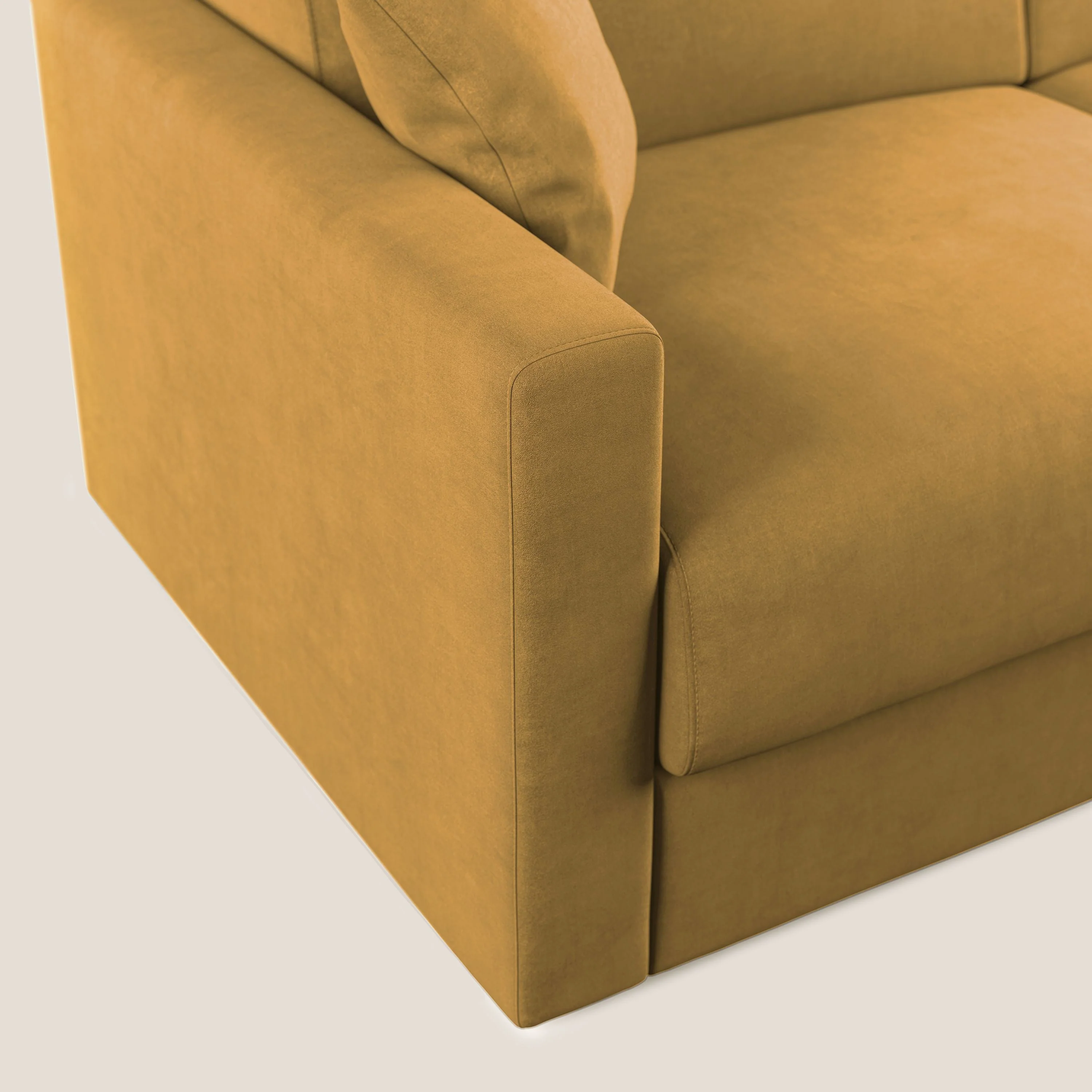 Chris canapé convertible en microfibre détachable T11 jaune - Image 6