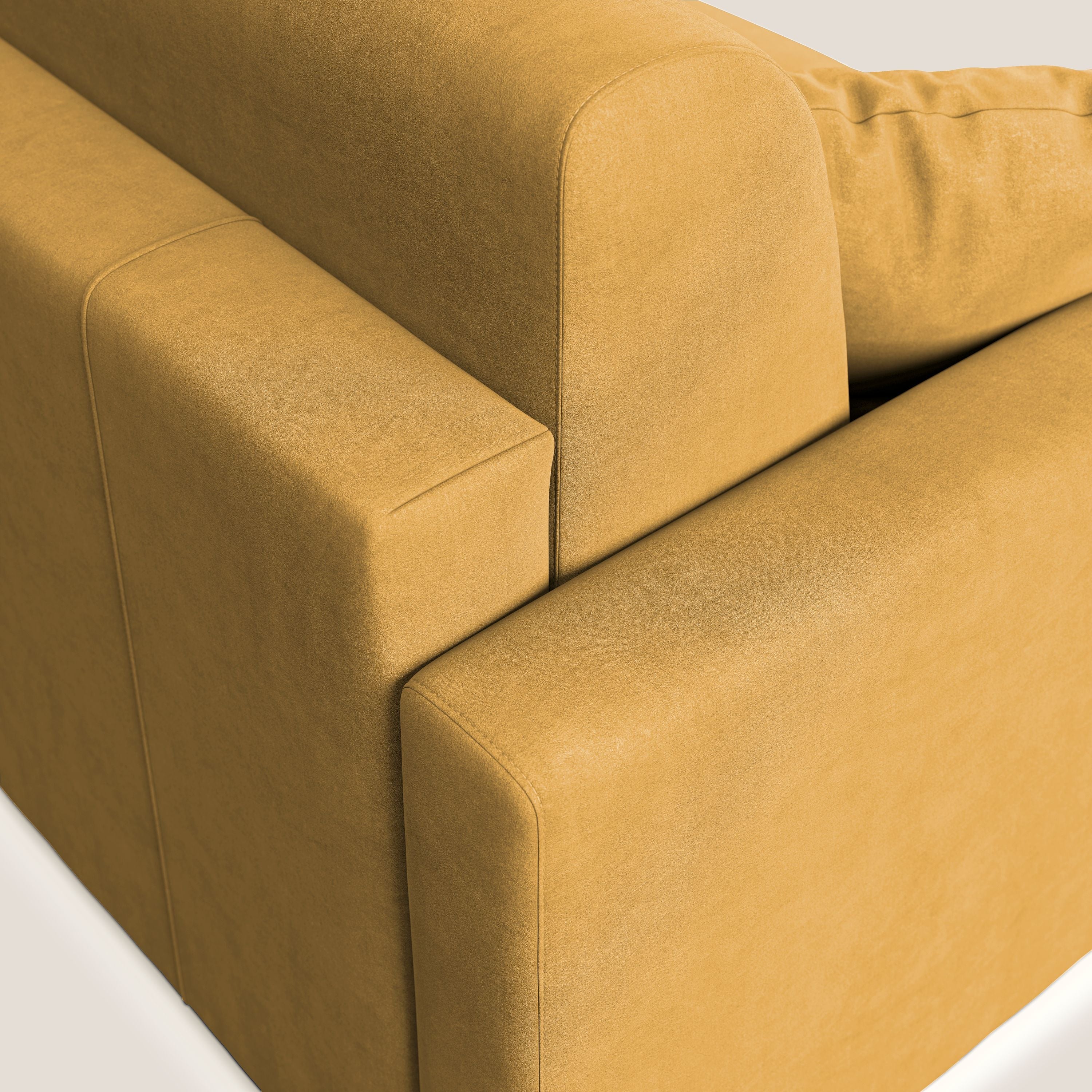 Chris canapé convertible en microfibre détachable T11 jaune - Image 7
