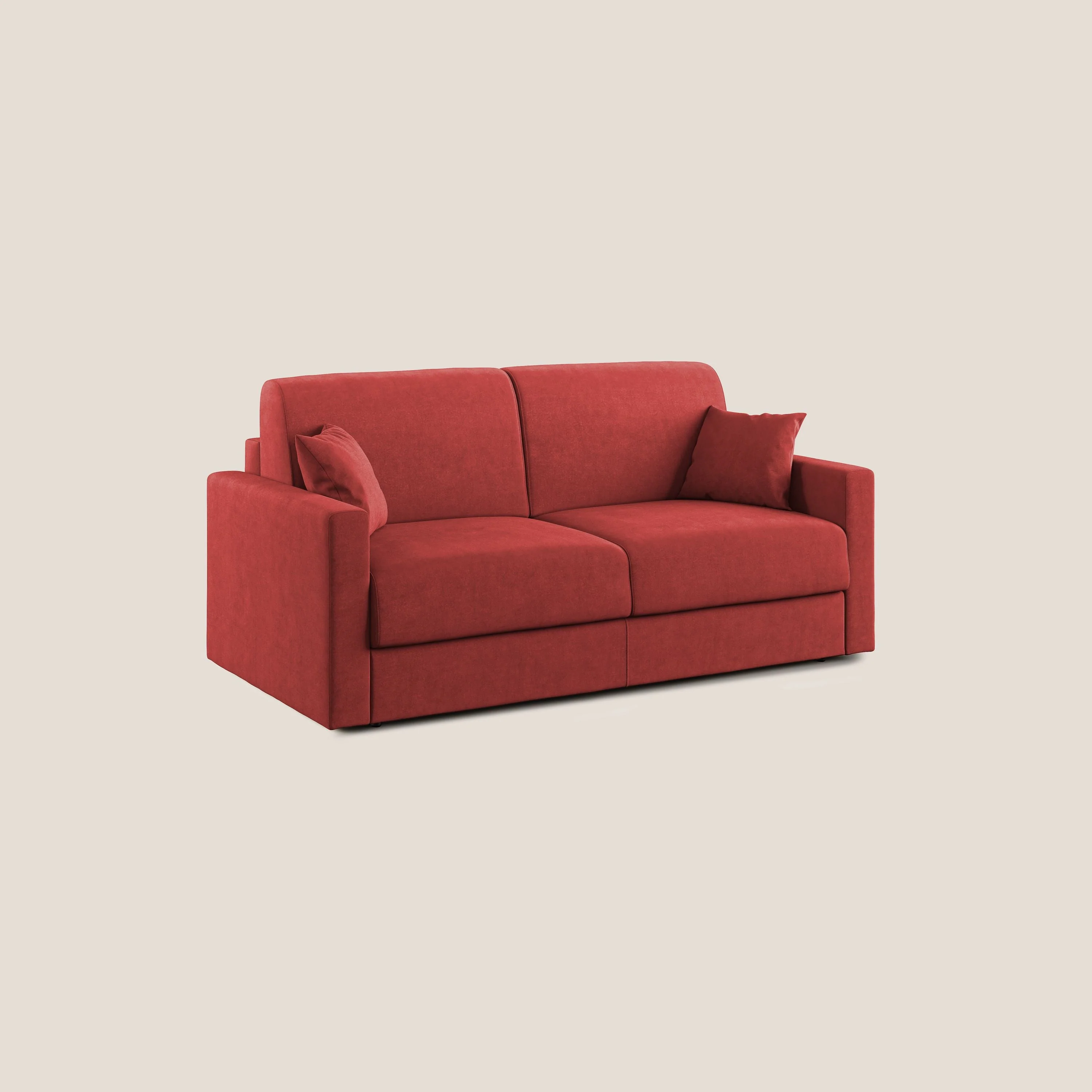 Chris canapé convertible en microfibre détachable T11 rouge - Image 3