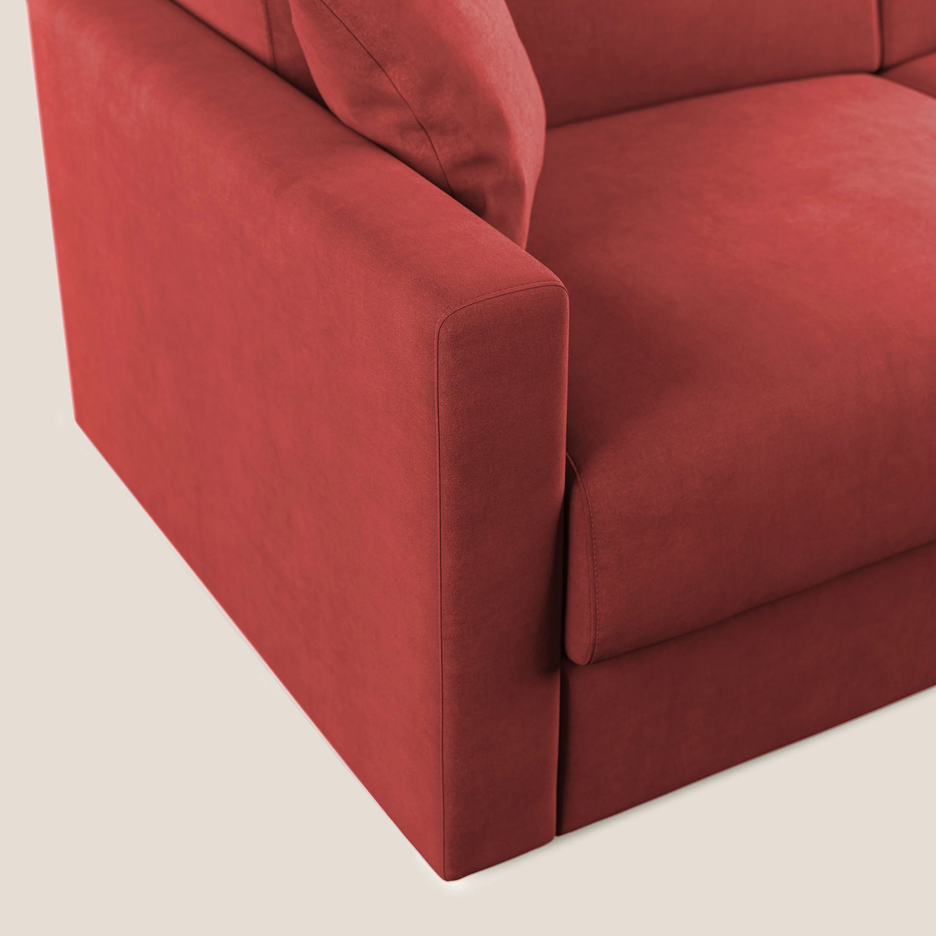 Chris canapé convertible en microfibre détachable T11 rouge - Image 6