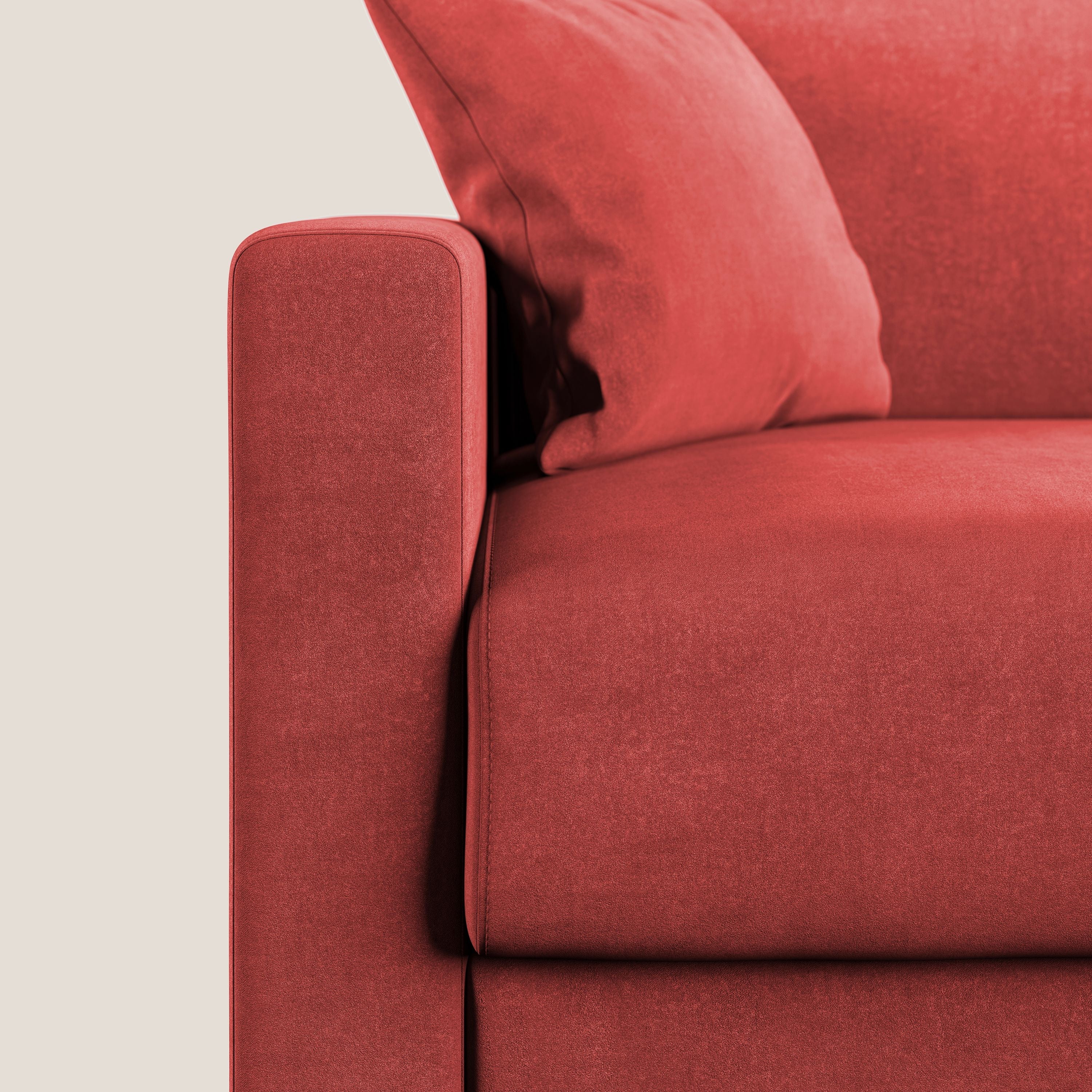 Chris canapé convertible en microfibre détachable T11 rouge - Image 8