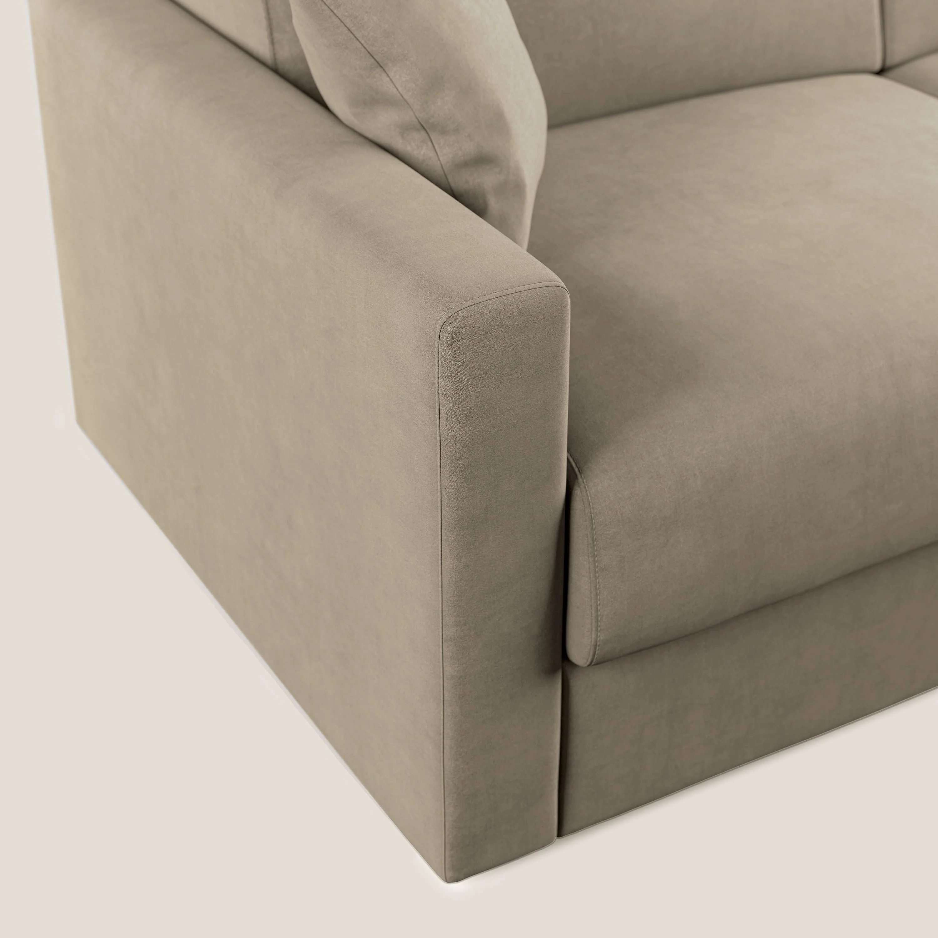 Chris canapé convertible en microfibre détachable T11 Taupe  - Image 6