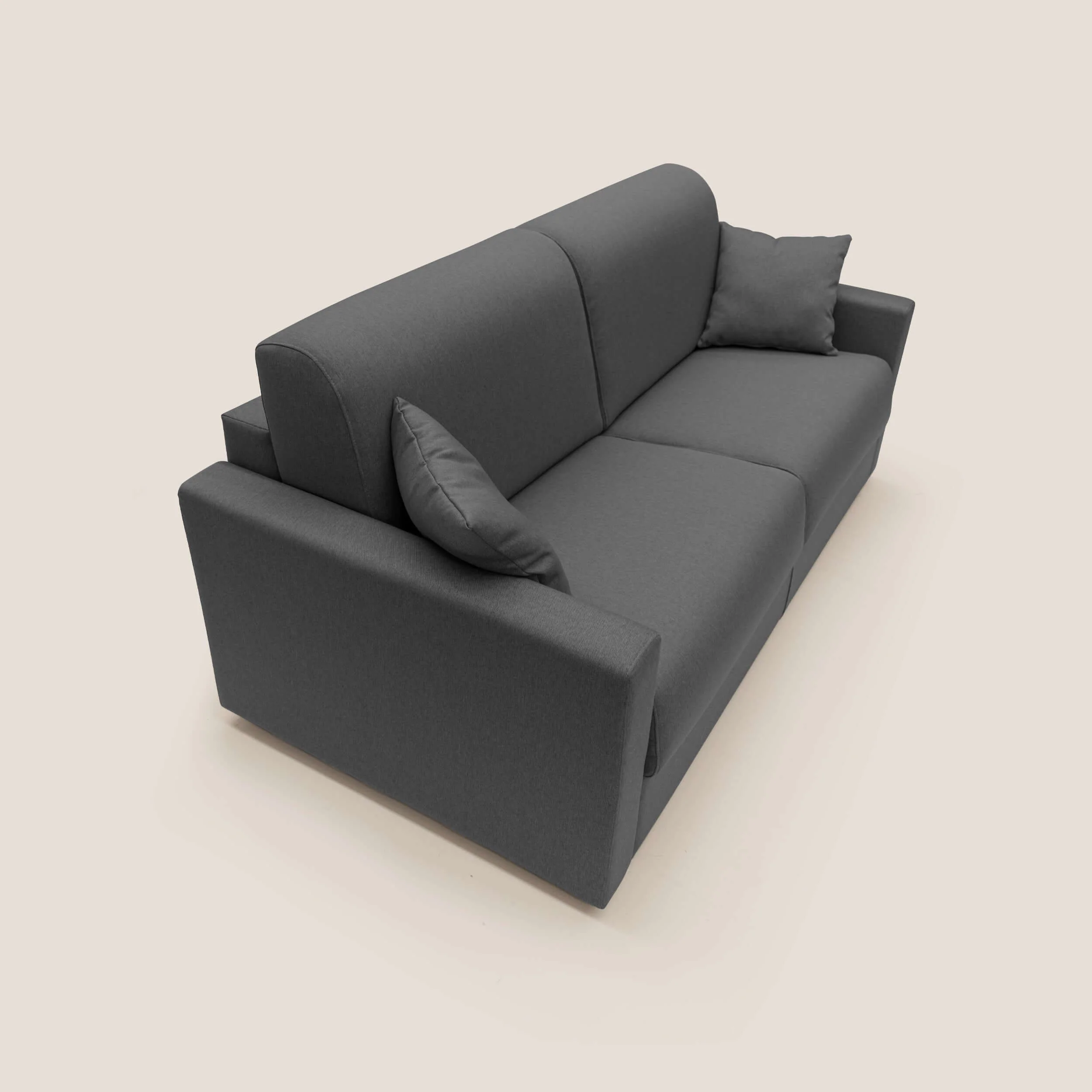 Chris Canapé convertible en tissu imperméable T13 anthracite - Image 8