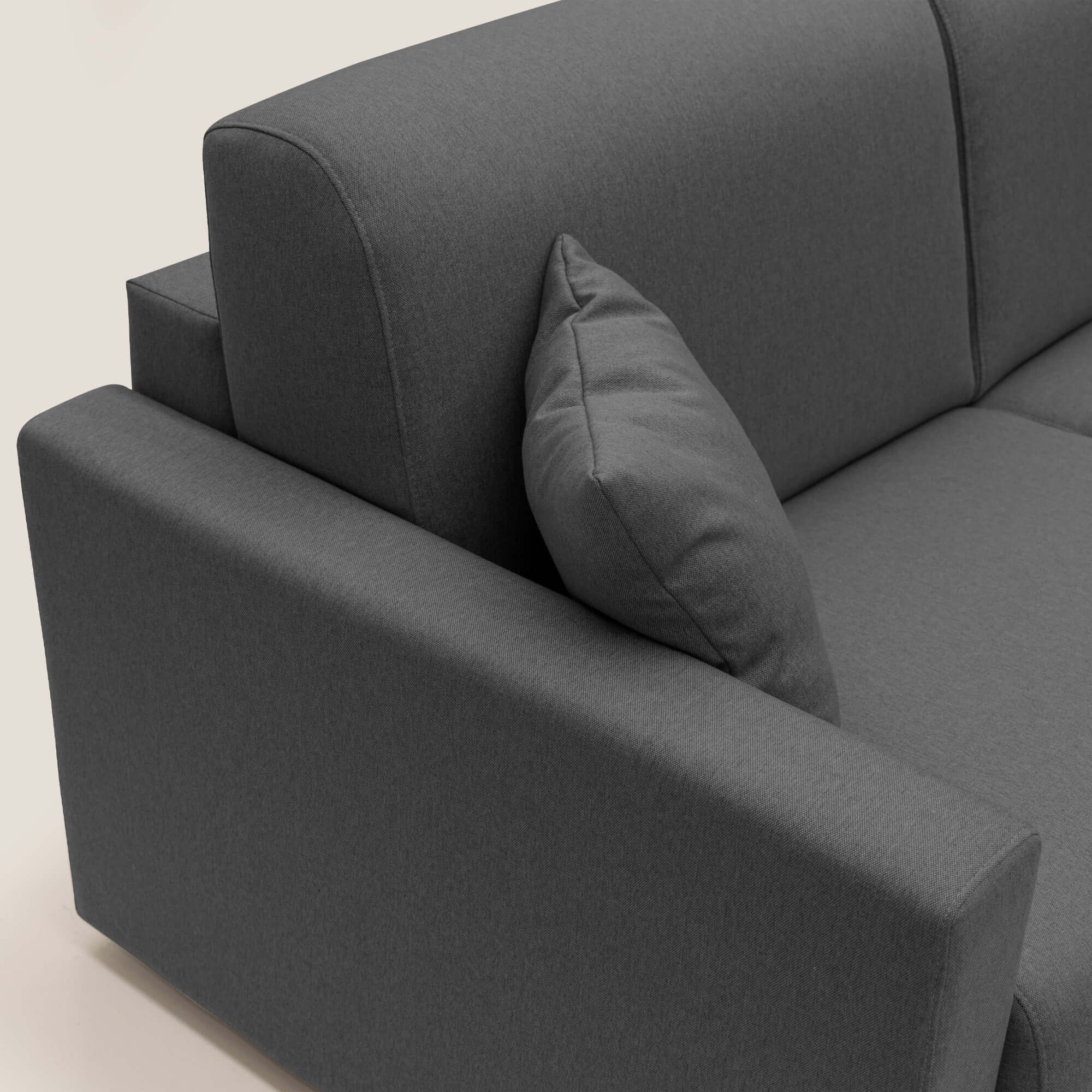 Chris Canapé convertible en tissu imperméable T13 anthracite - Image 9