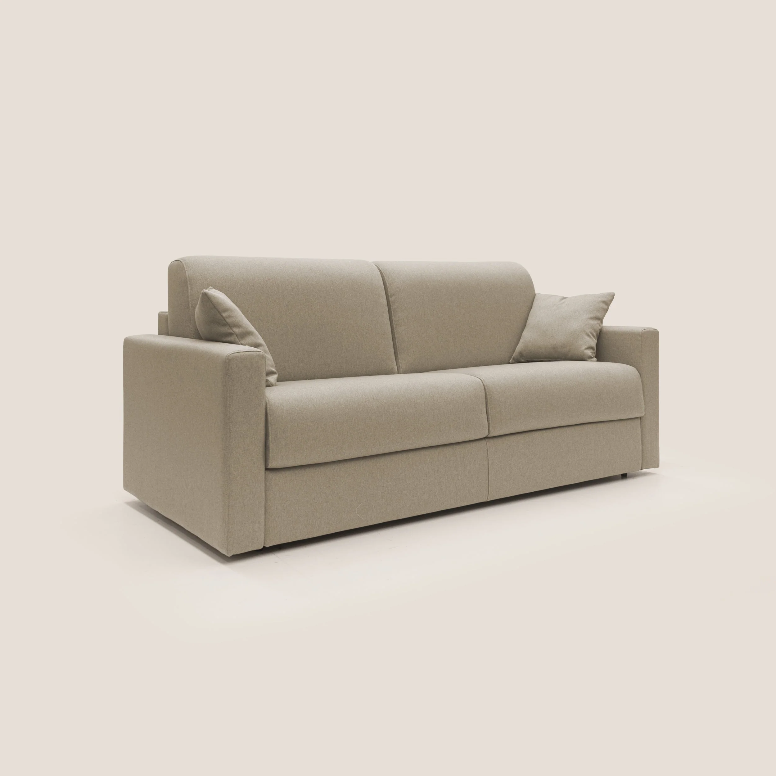 Chris Canapé convertible en tissu imperméable T13 beige - Image 4