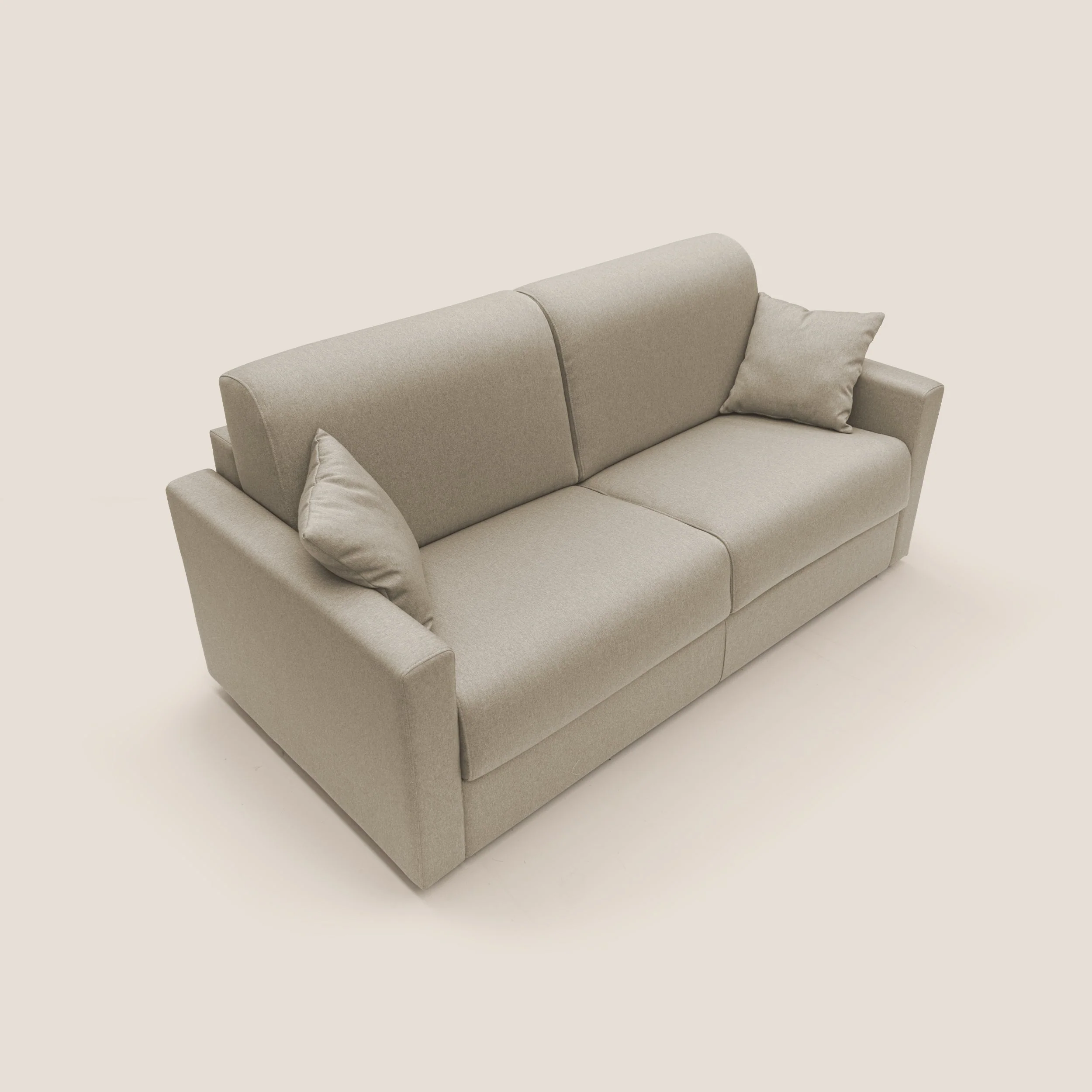 Chris Canapé convertible en tissu imperméable T13 beige - Image 7