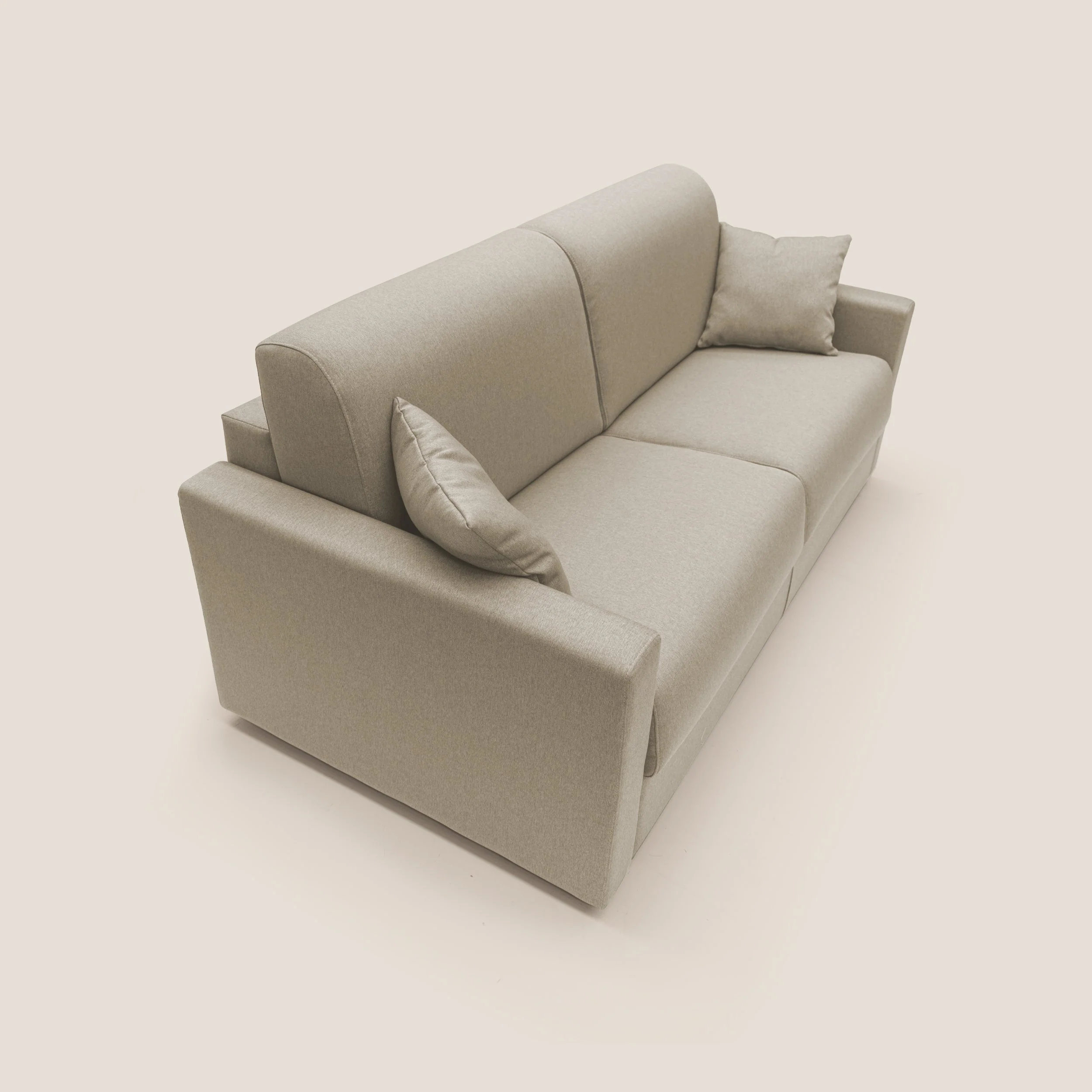 Chris Canapé convertible en tissu imperméable T13 beige - Image 8