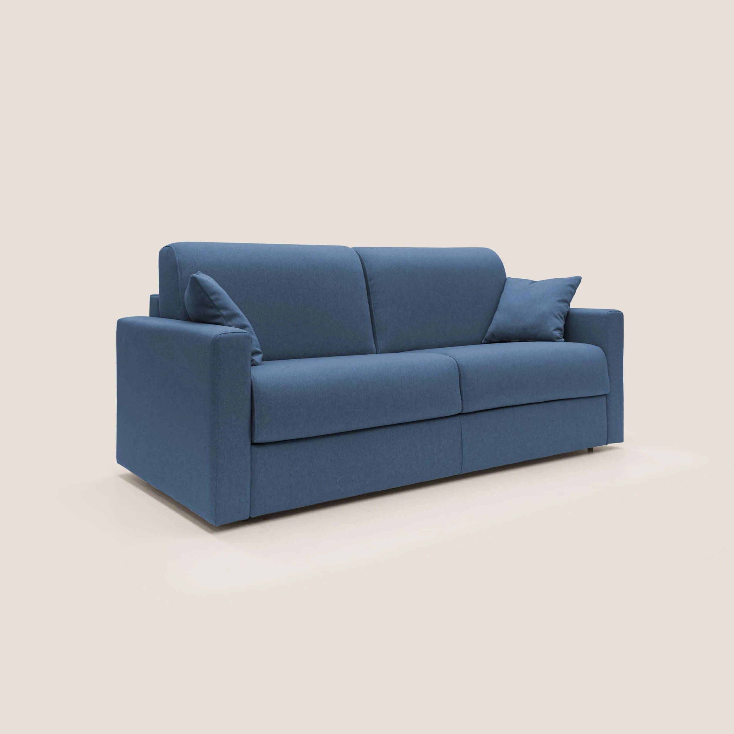 Chris Canapé convertible en tissu imperméable T13 bleu - Image 4