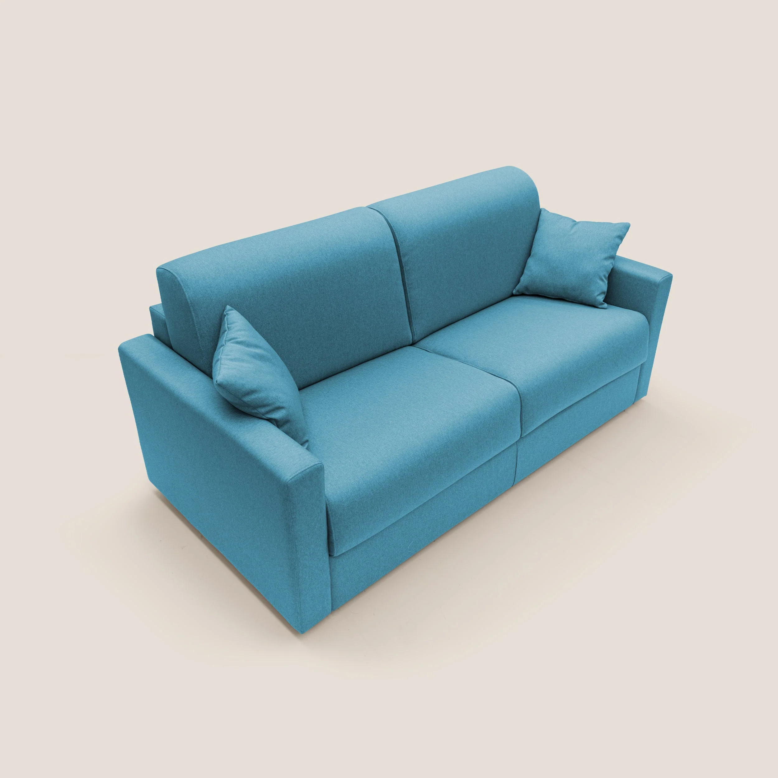 Chris Canapé convertible en tissu imperméable T13 bleu ciel - Image 7