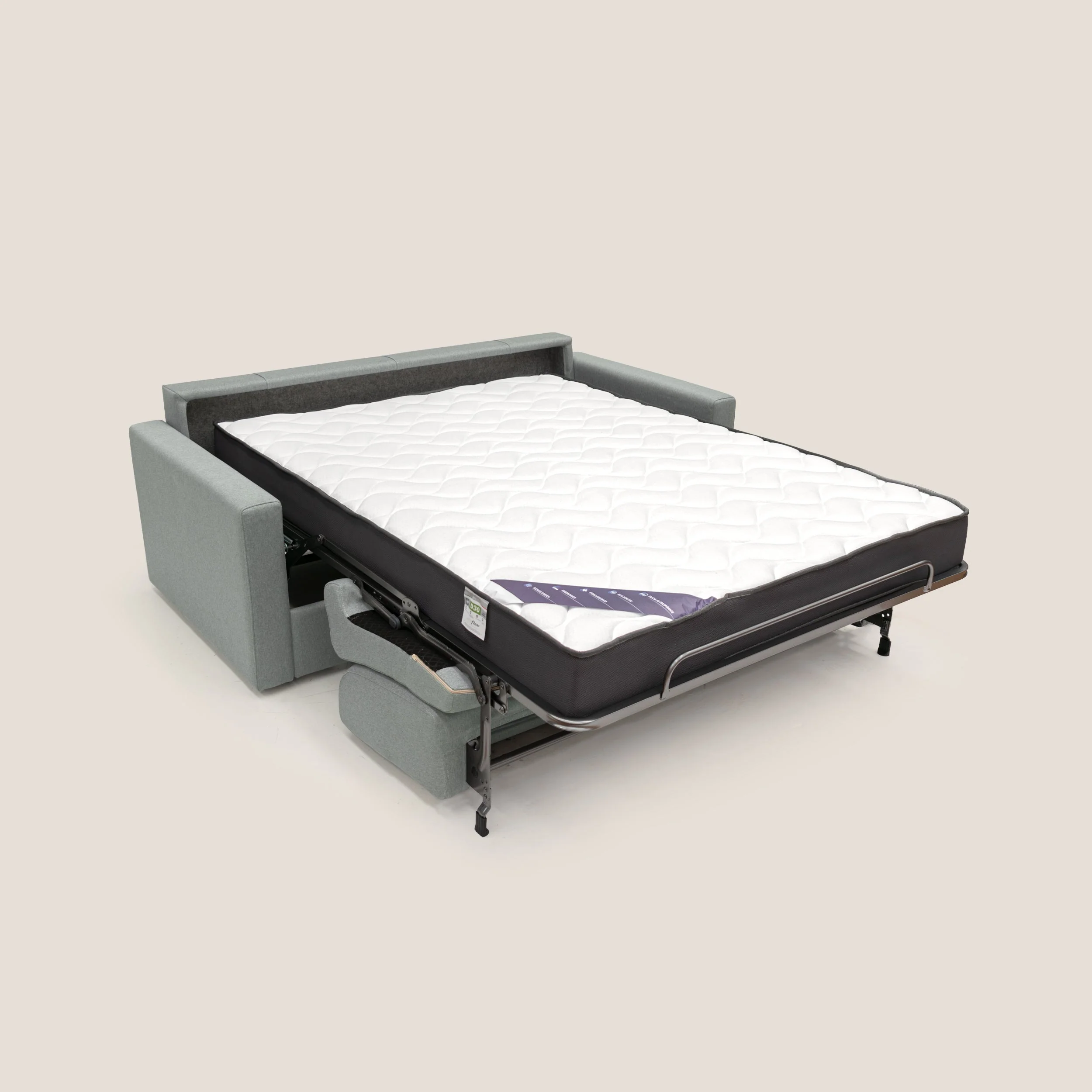 Chris Canapé convertible en tissu imperméable T13 gris - Image 2