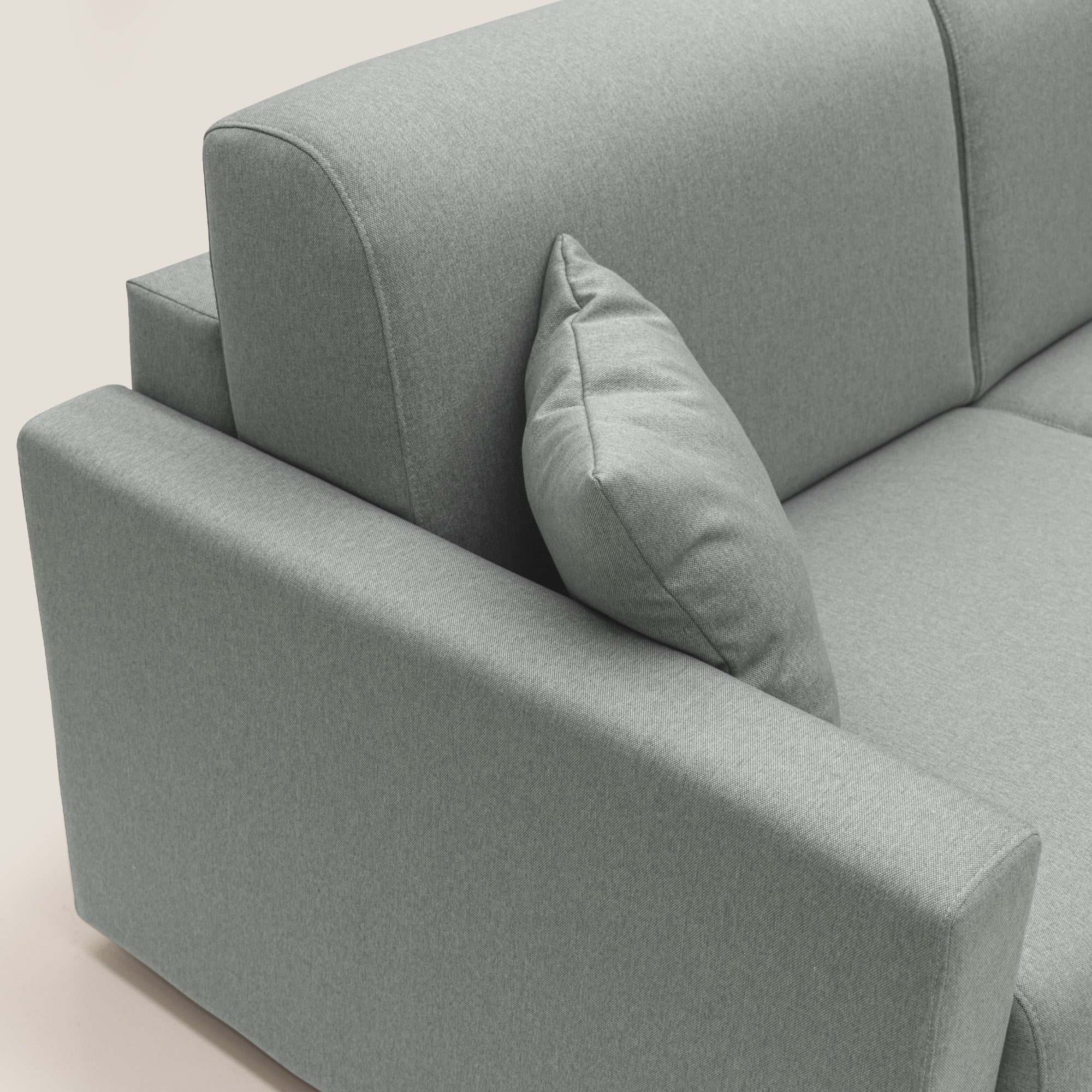 Chris Canapé convertible en tissu imperméable T13 gris - Image 9