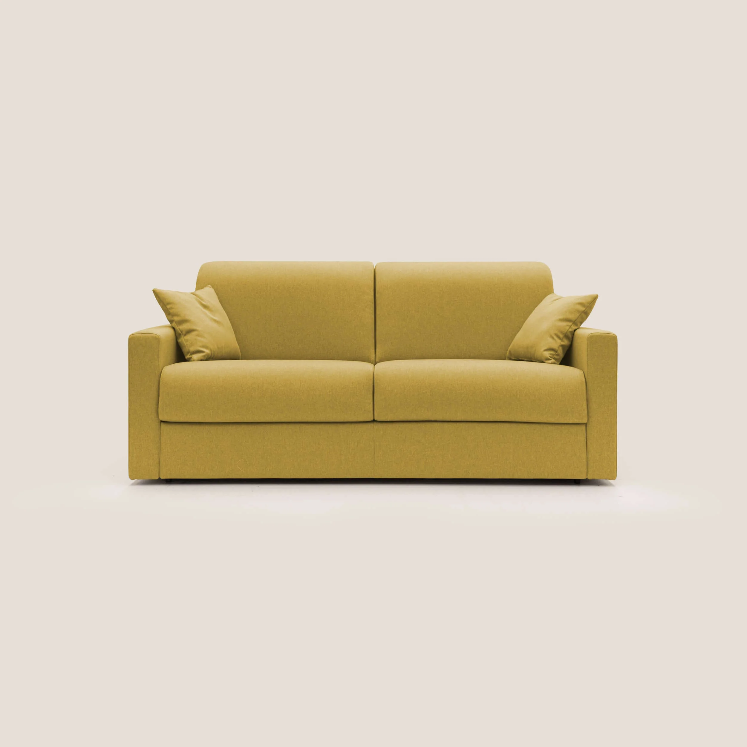 Chris Canapé convertible en tissu imperméable T13 jaune