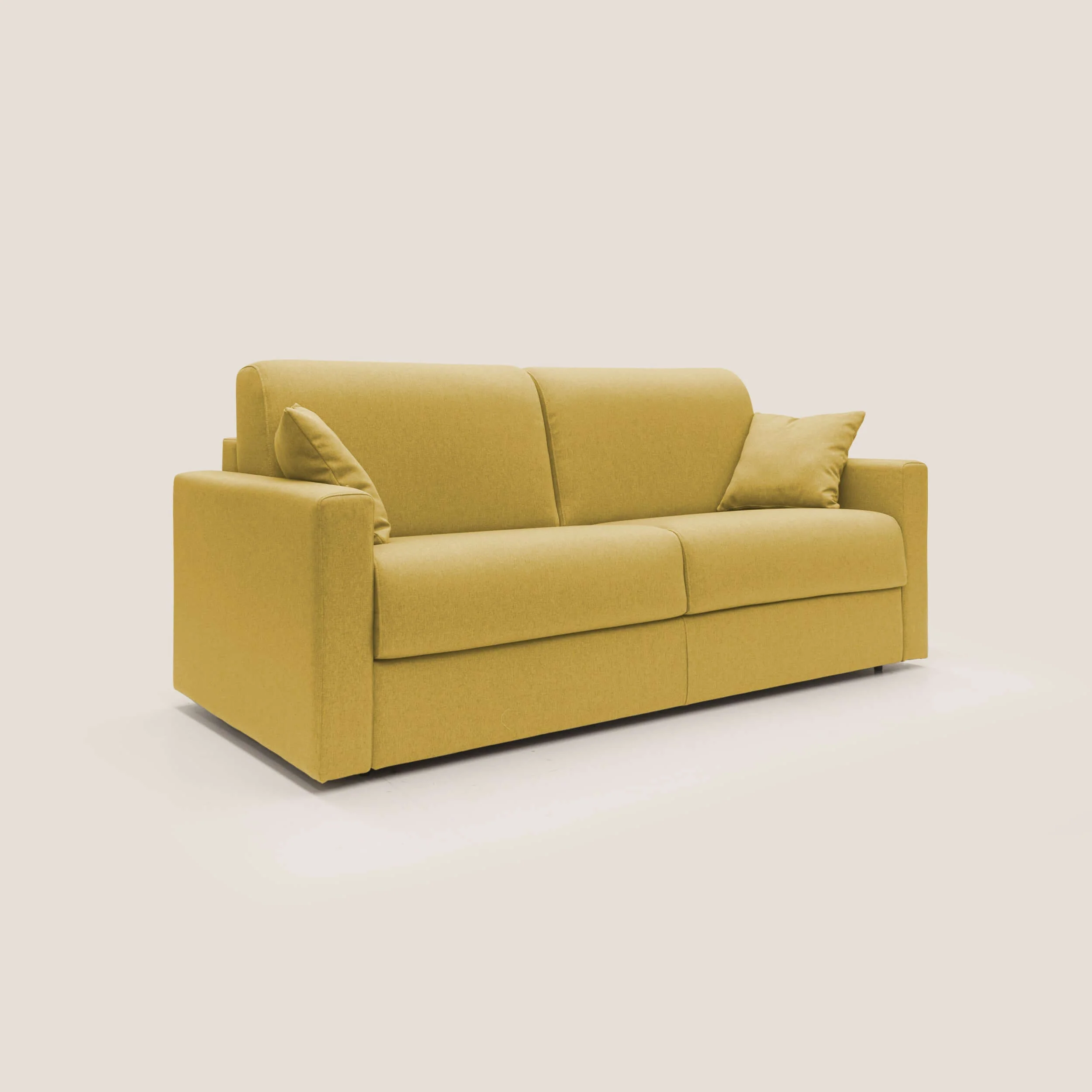 Chris Canapé convertible en tissu imperméable T13 jaune - Image 4