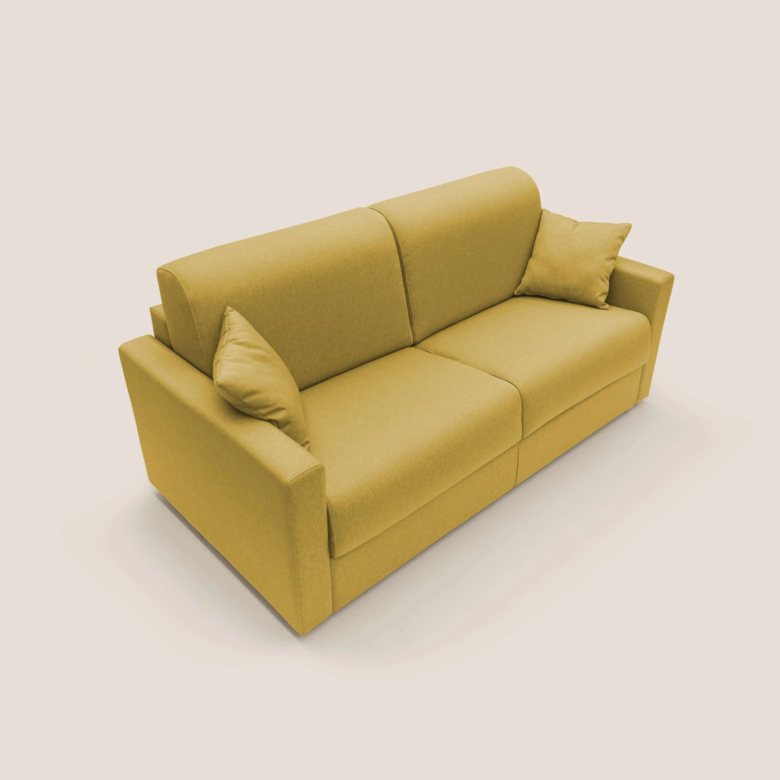 Chris Canapé convertible en tissu imperméable T13 jaune - Image 7