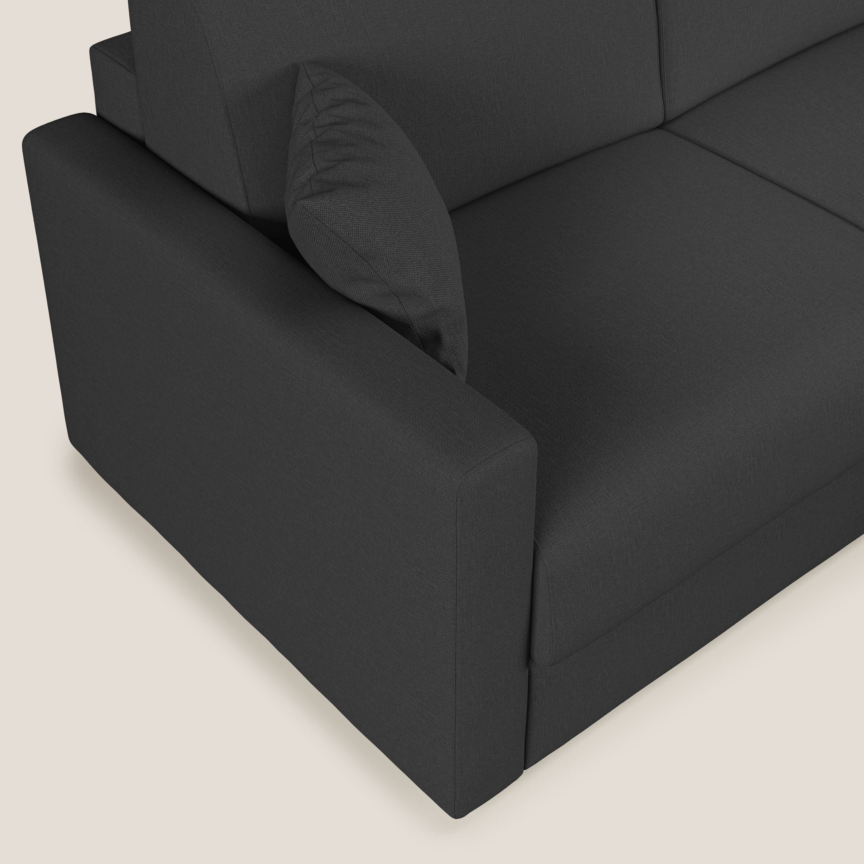 Chris Canapé d'angle 5 places en tissu imperméable T13 anthracite - Image 6