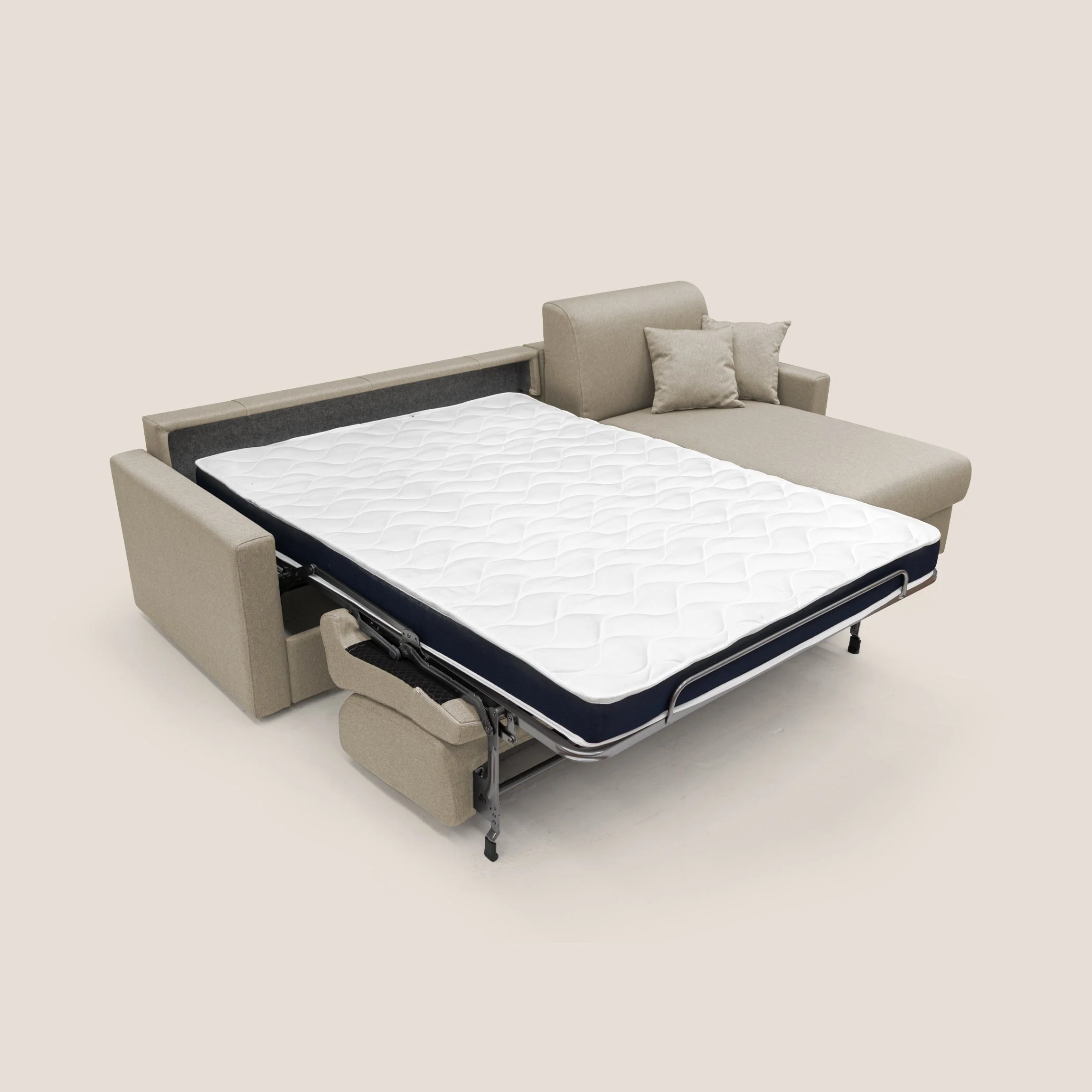 Chris Canapé d'angle 5 places en tissu imperméable T13 beige - Image 2