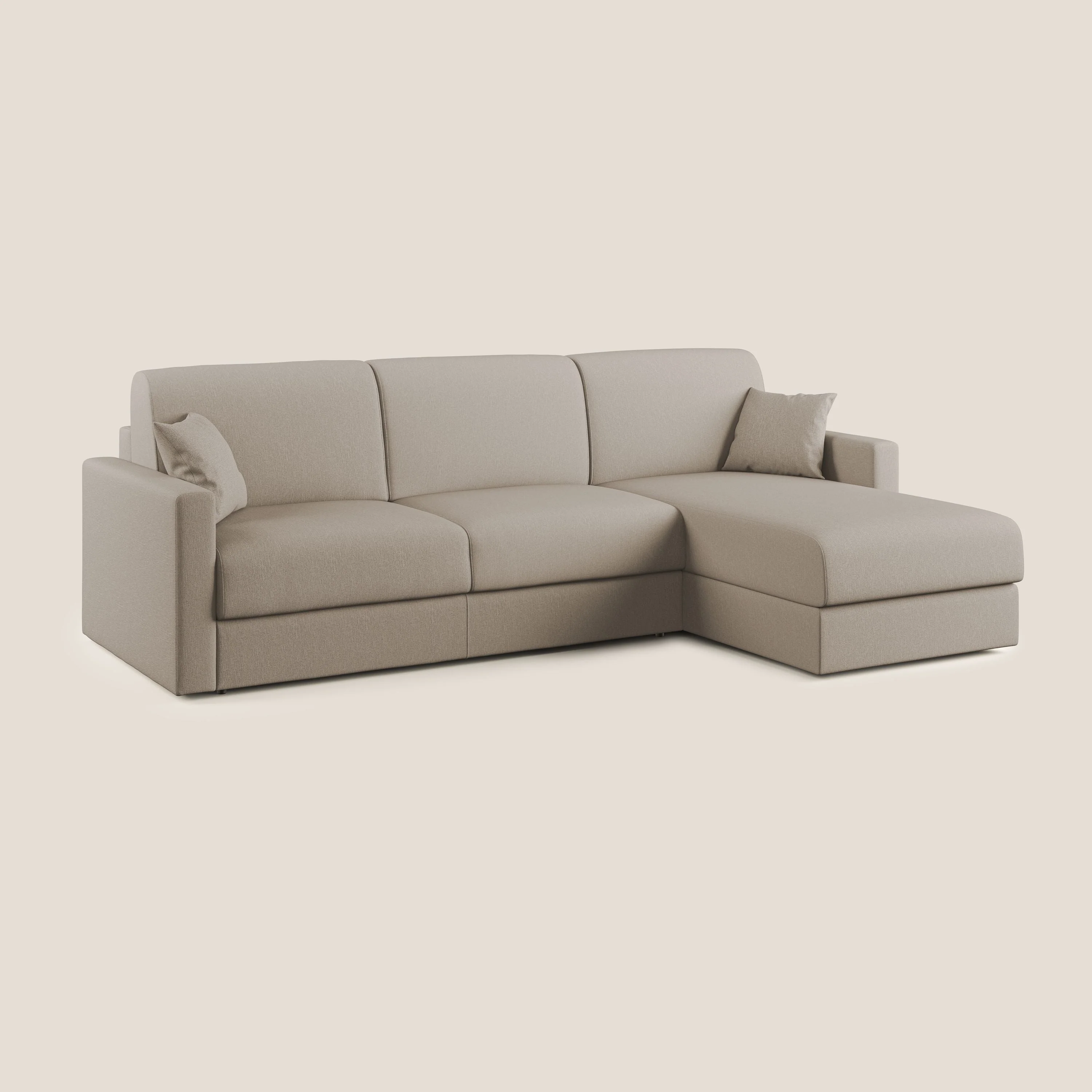 Chris Canapé d'angle 5 places en tissu imperméable T13 beige - Image 4