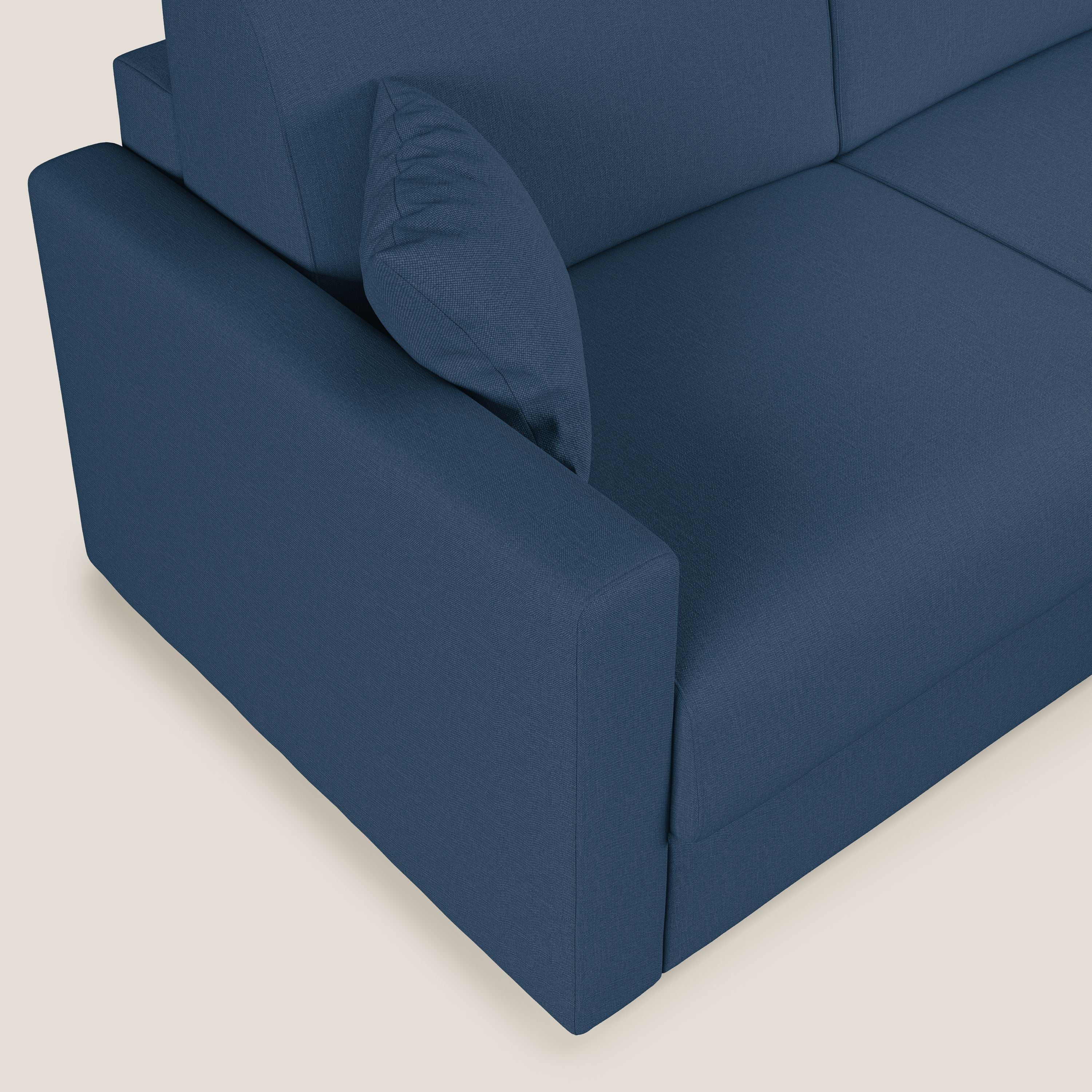 Chris Canapé d'angle 5 places en tissu imperméable T13 bleu - Image 6