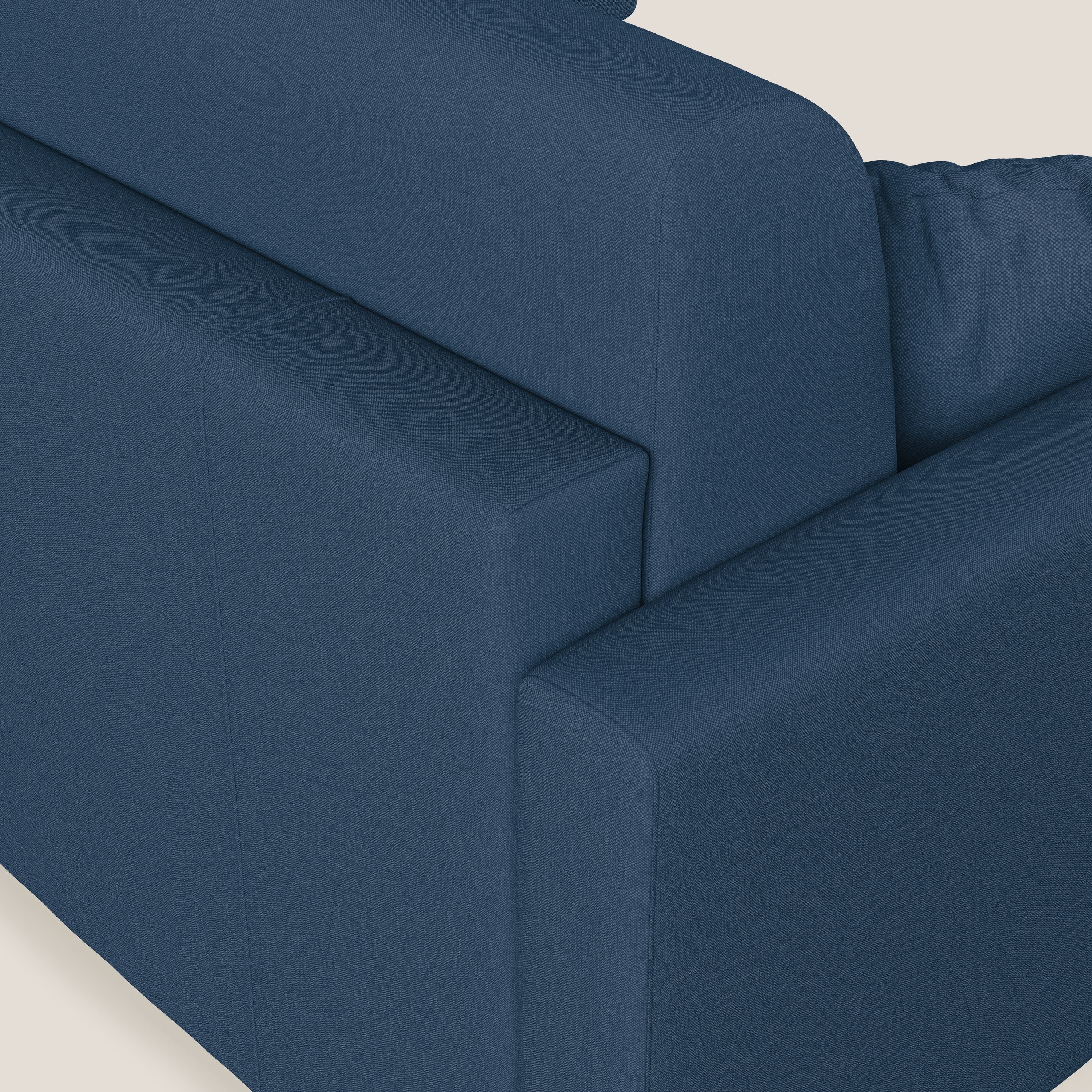 Chris Canapé d'angle 5 places en tissu imperméable T13 bleu - Image 8