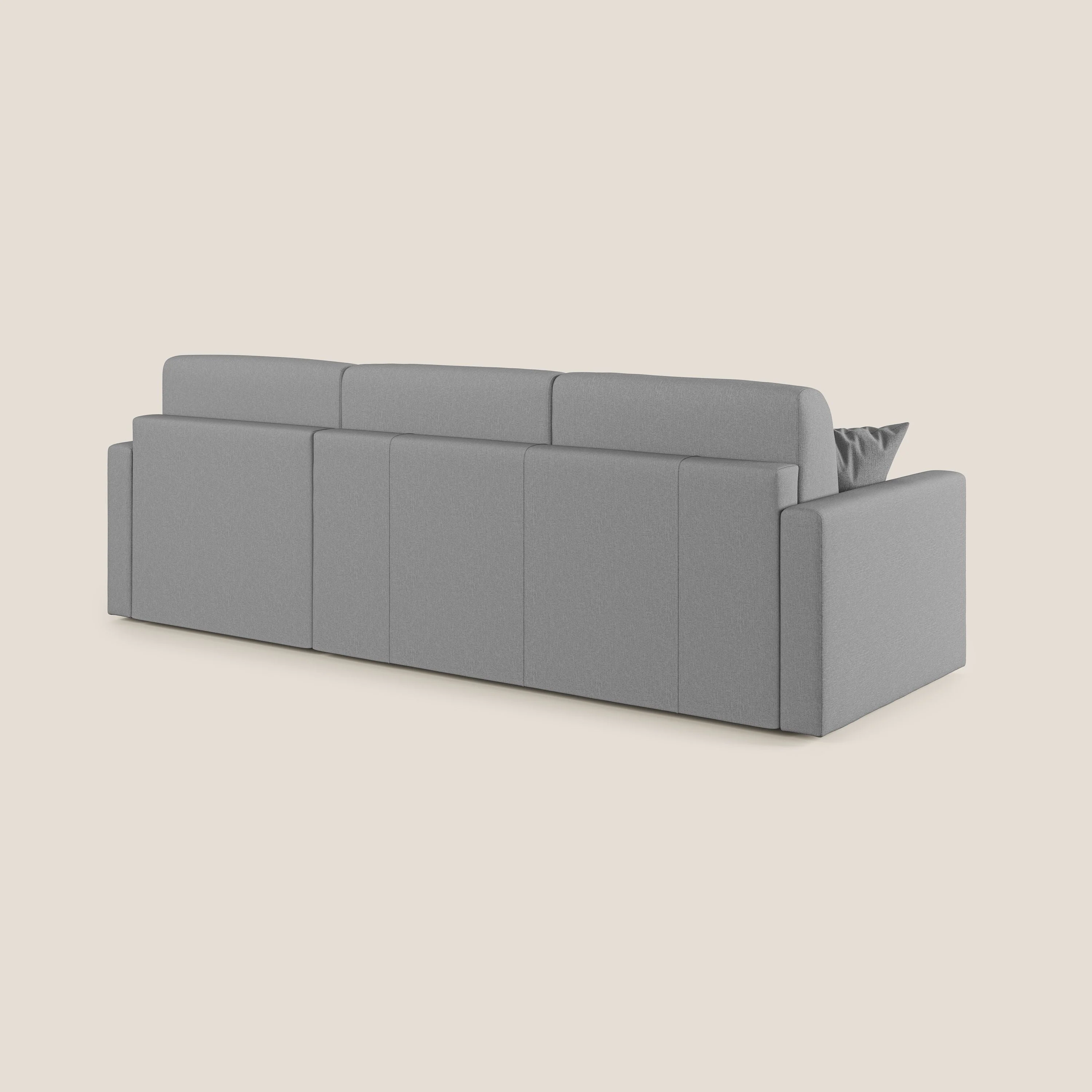 Chris Canapé d'angle 5 places en tissu imperméable T13 gris - Image 10