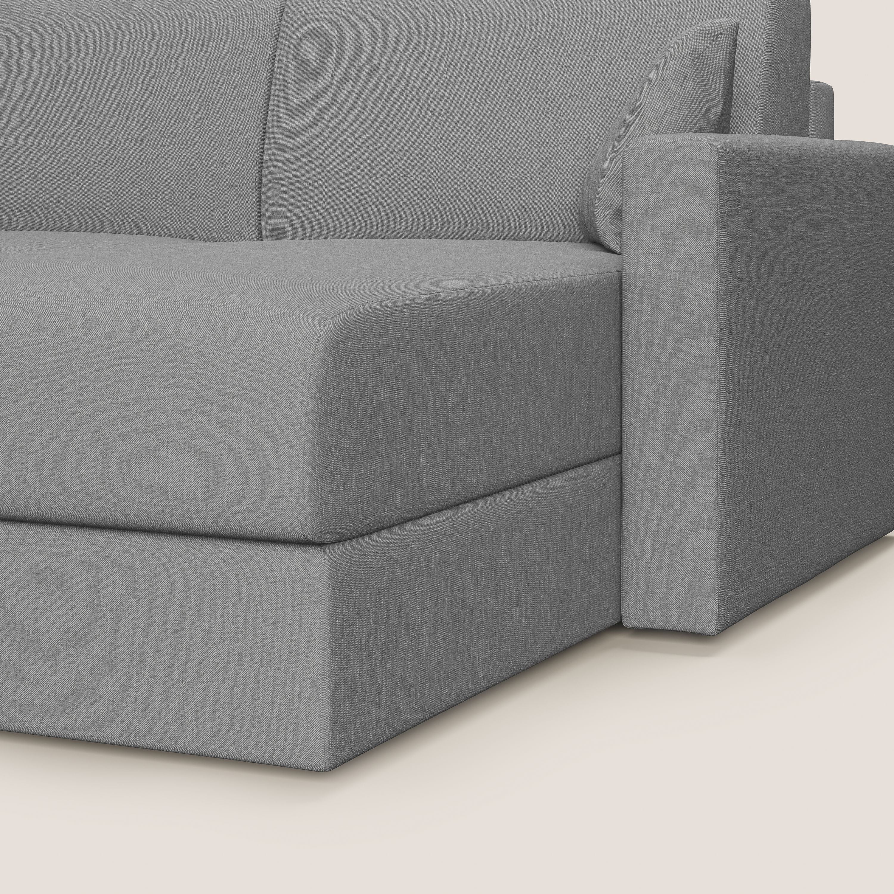 Chris Canapé d'angle 5 places en tissu imperméable T13 gris - Image 8