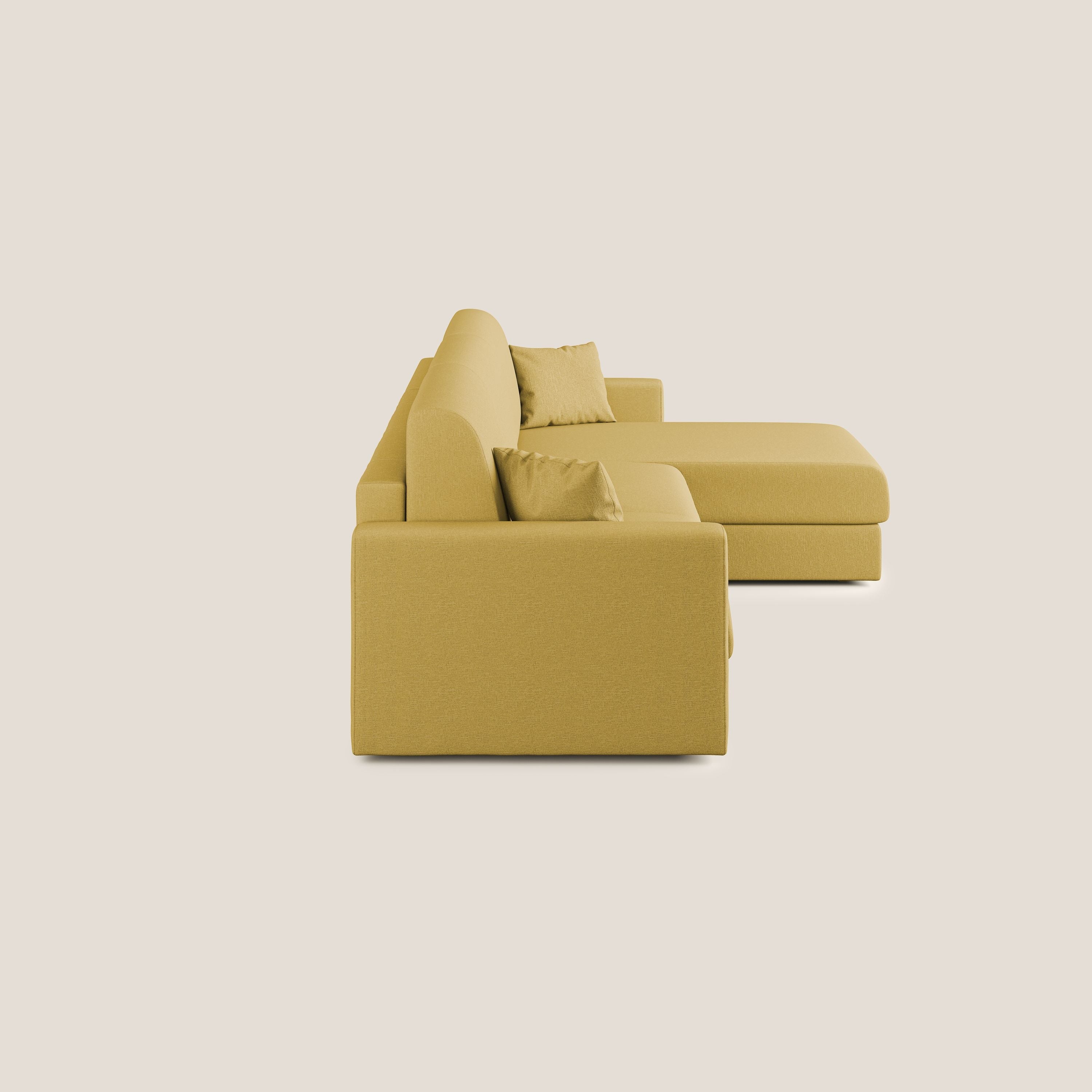 Chris Canapé d'angle 5 places en tissu imperméable T13 jaune - Image 10