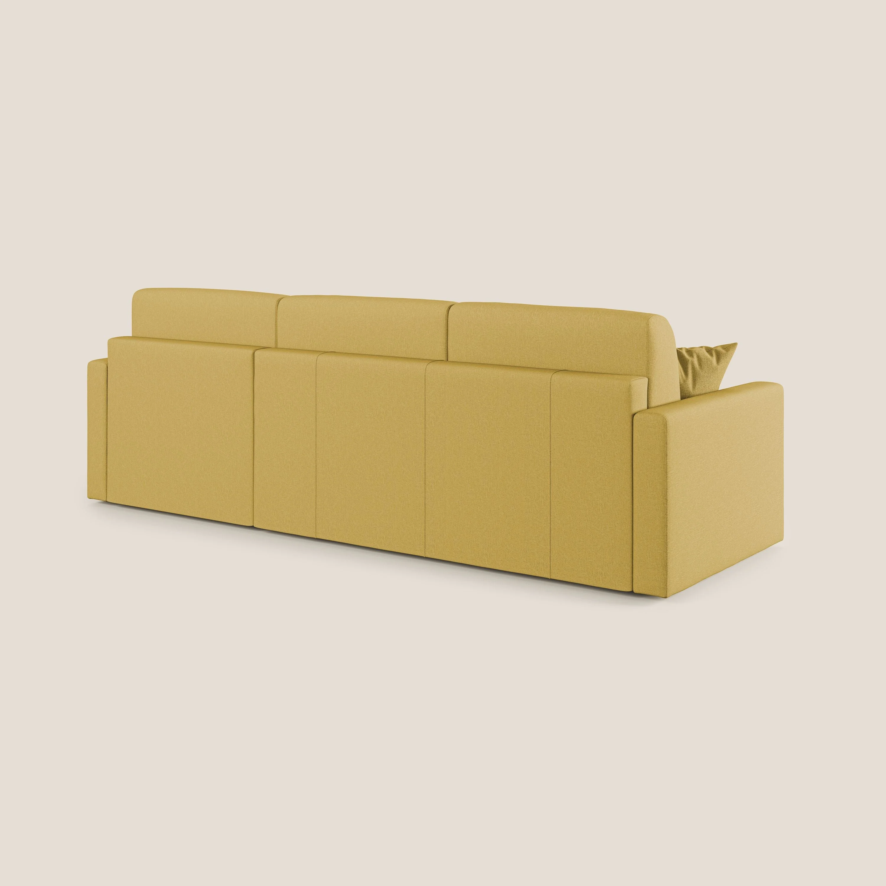 Chris Canapé d'angle 5 places en tissu imperméable T13 jaune - Image 11
