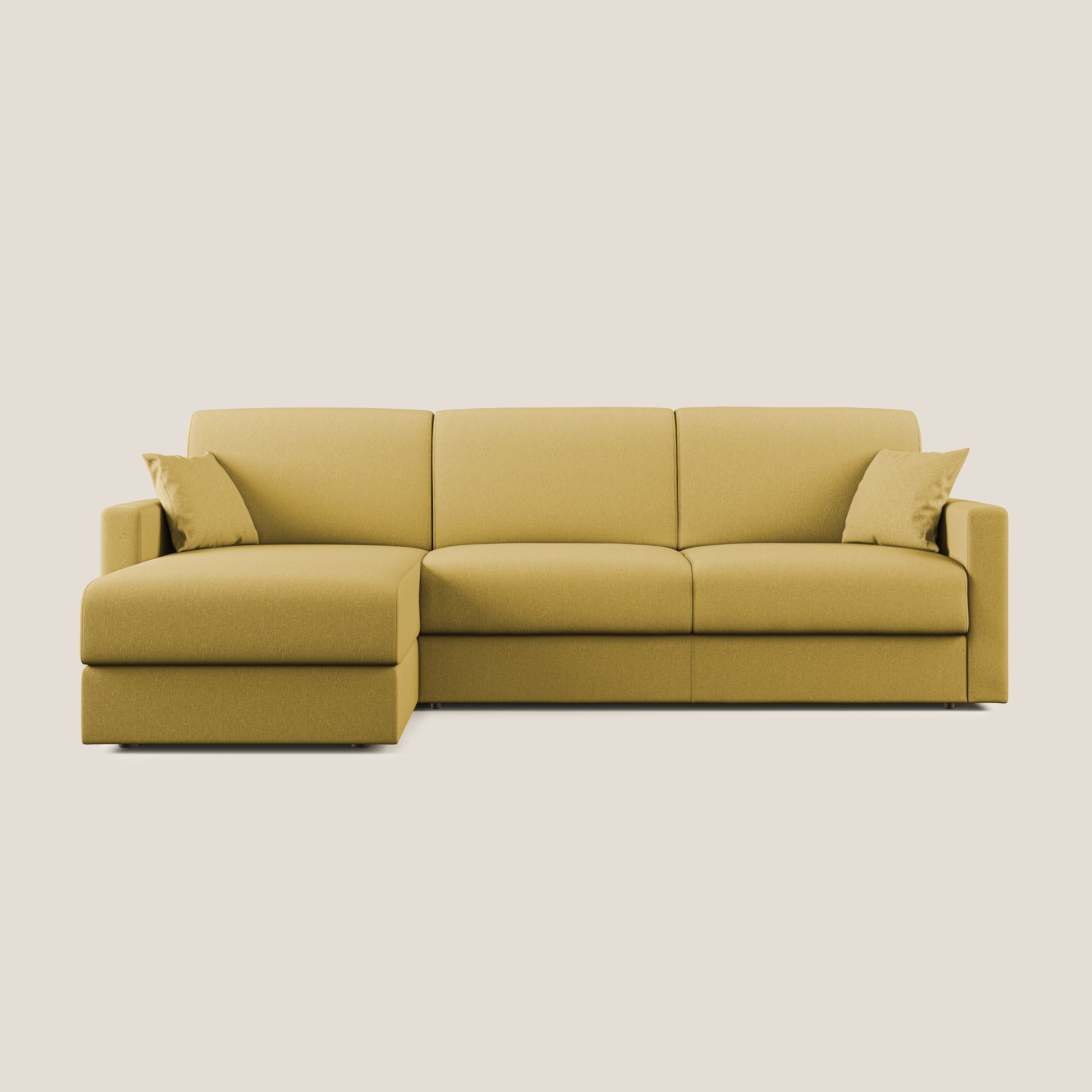 Chris Canapé d'angle 5 places en tissu imperméable T13 jaune - Image 12