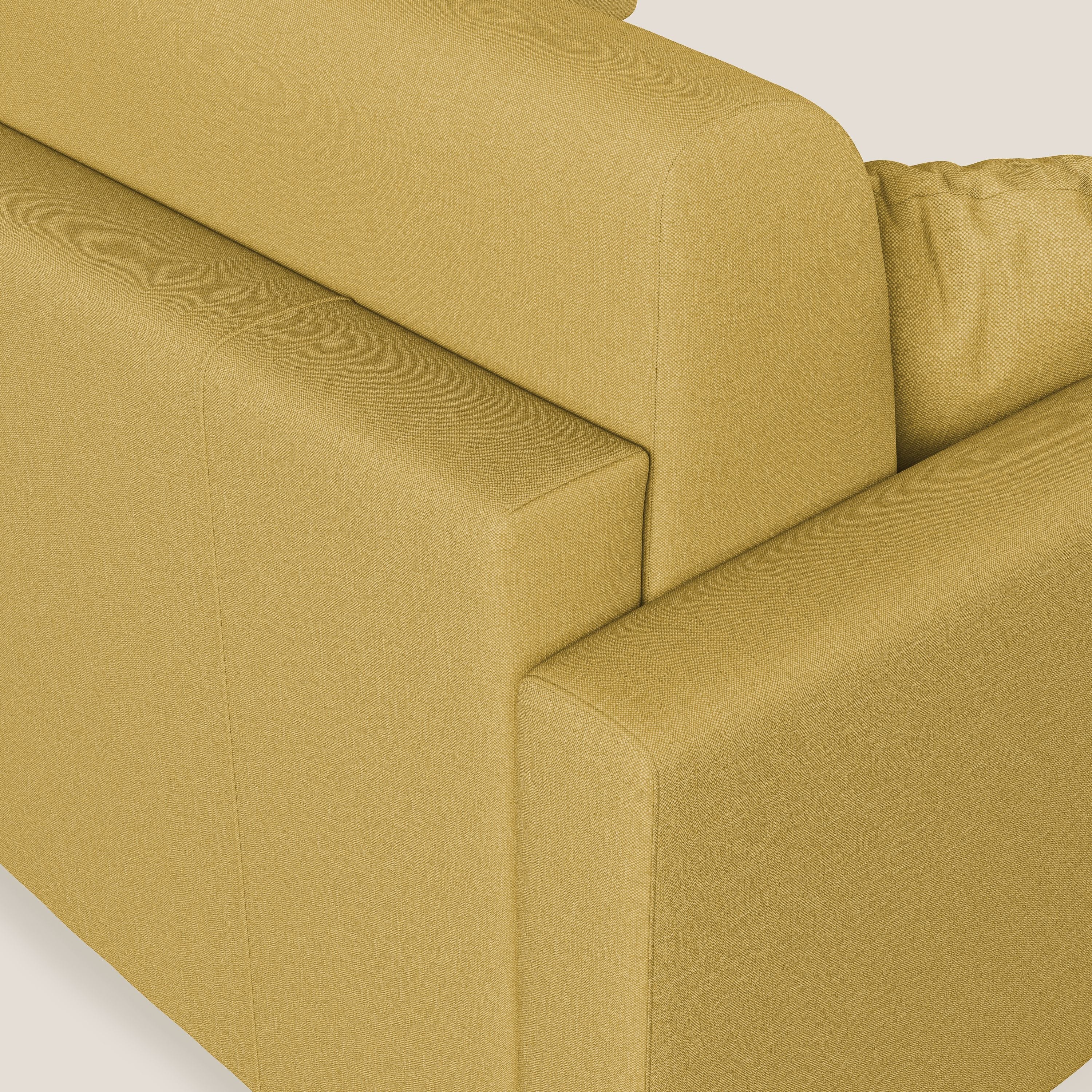 Chris Canapé d'angle 5 places en tissu imperméable T13 jaune - Image 7