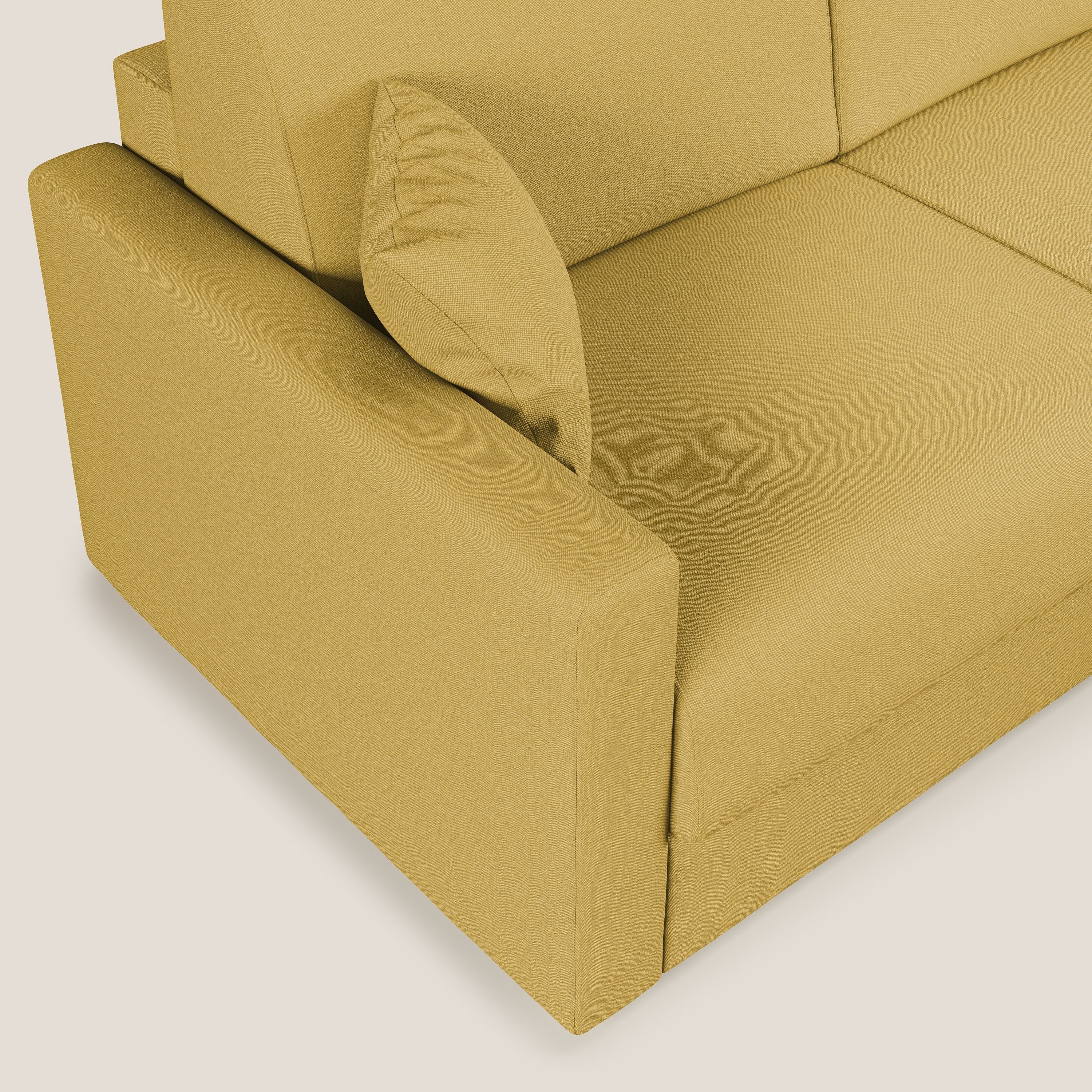 Chris Canapé d'angle 5 places en tissu imperméable T13 jaune - Image 8