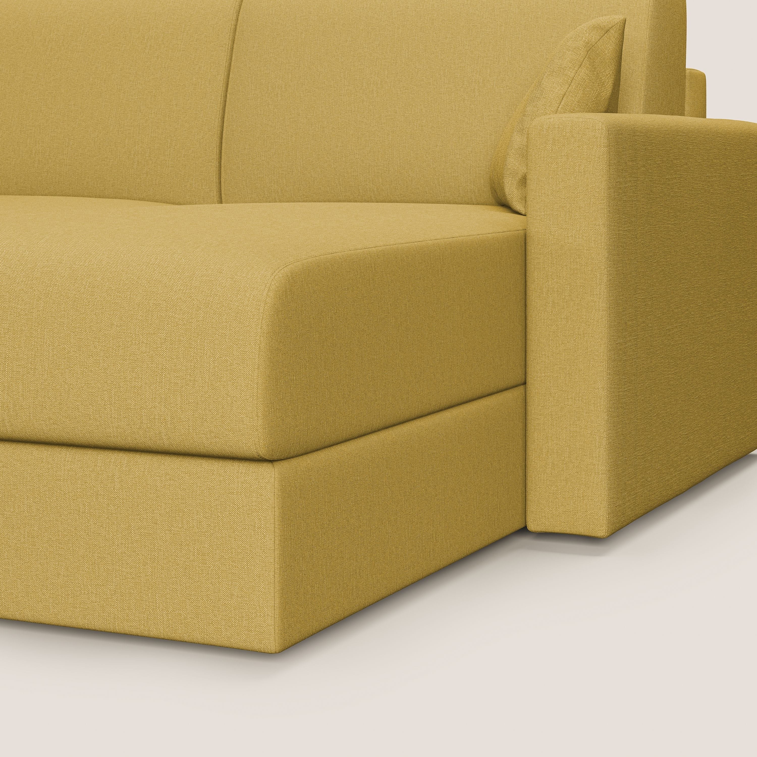 Chris Canapé d'angle 5 places en tissu imperméable T13 jaune - Image 9