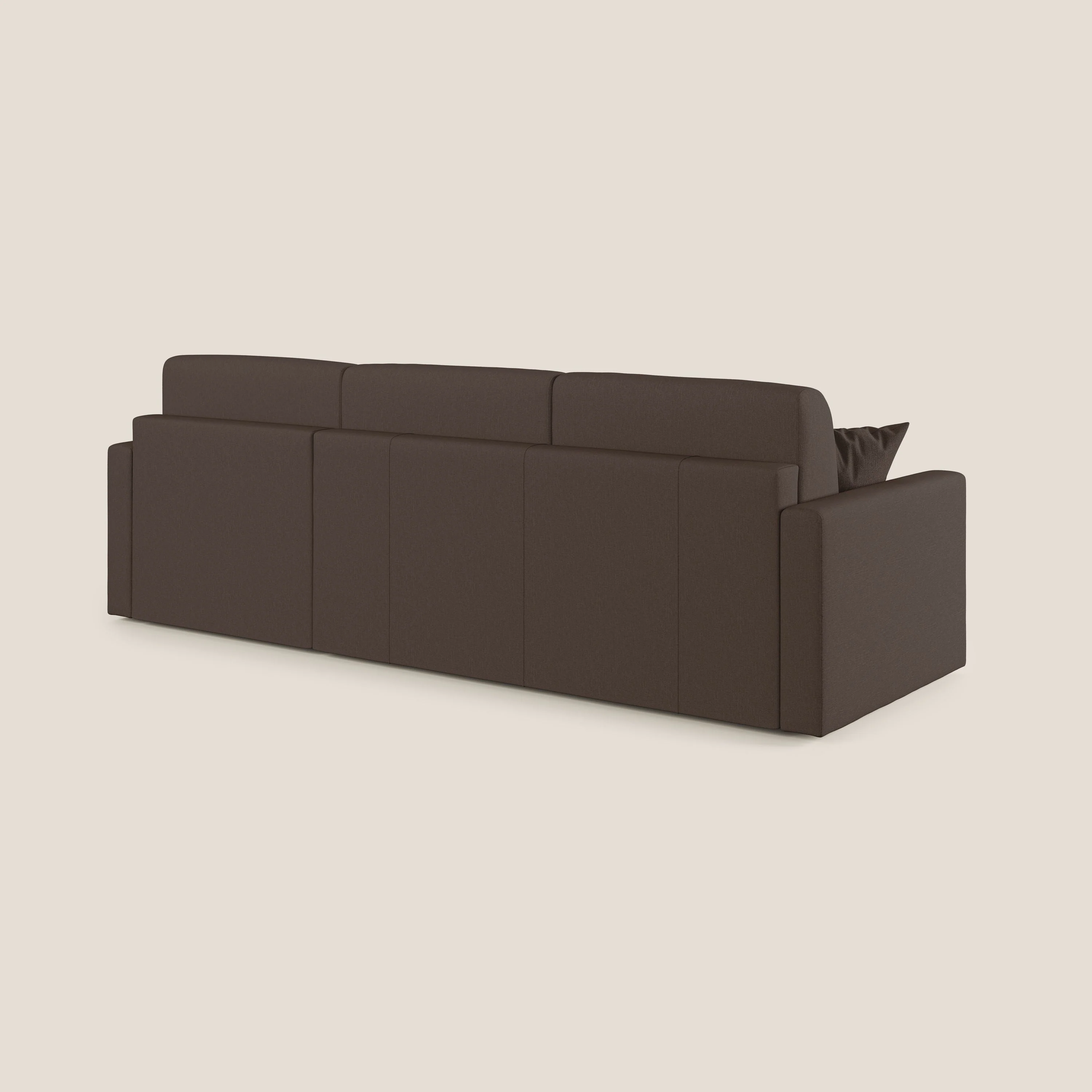 Chris Canapé d'angle 5 places en tissu imperméable T13 marron - Image 10