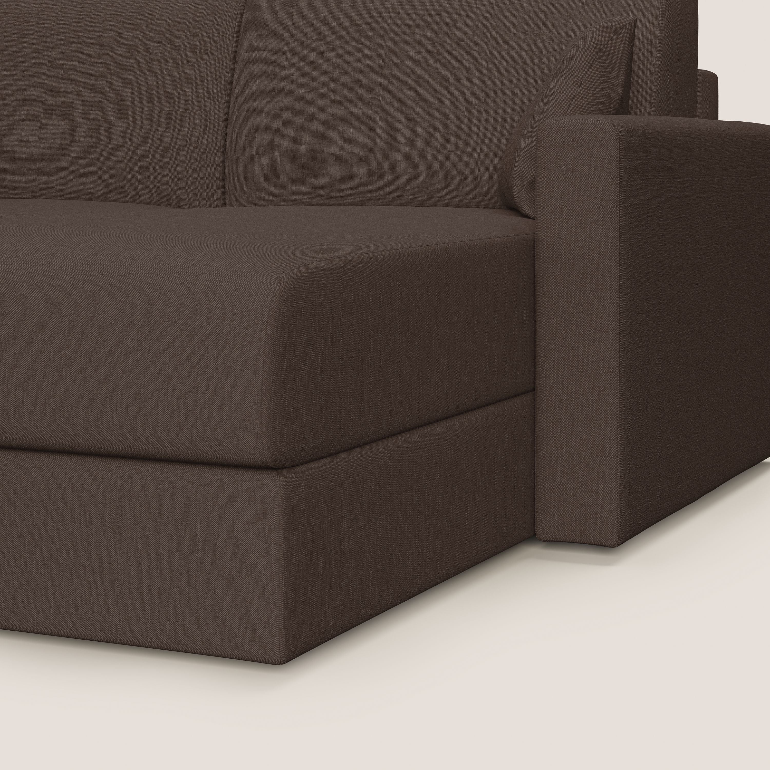 Chris Canapé d'angle 5 places en tissu imperméable T13 marron - Image 7