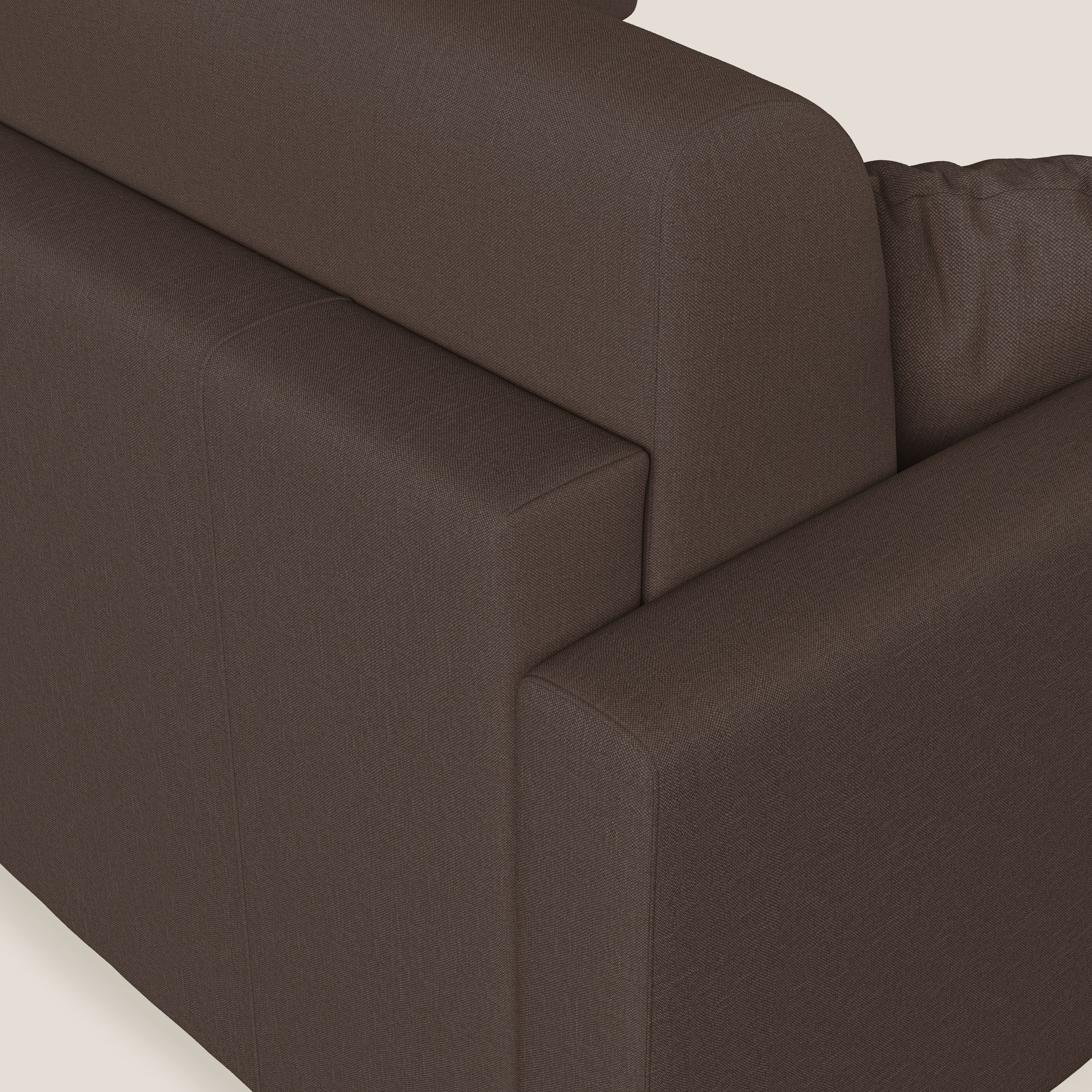 Chris Canapé d'angle 5 places en tissu imperméable T13 marron - Image 8